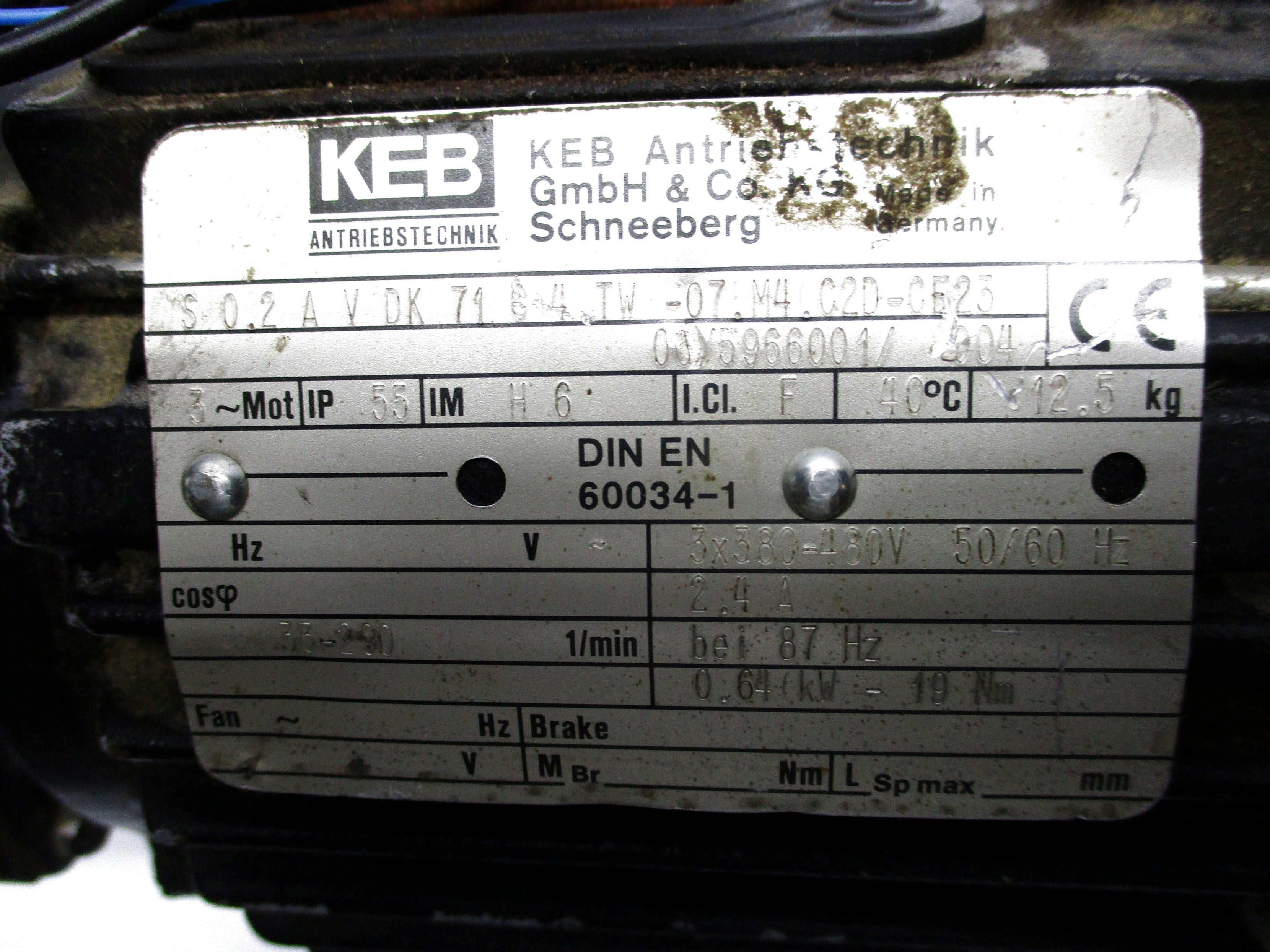 KEB 60034-1 (AS PICTURED) UNMP