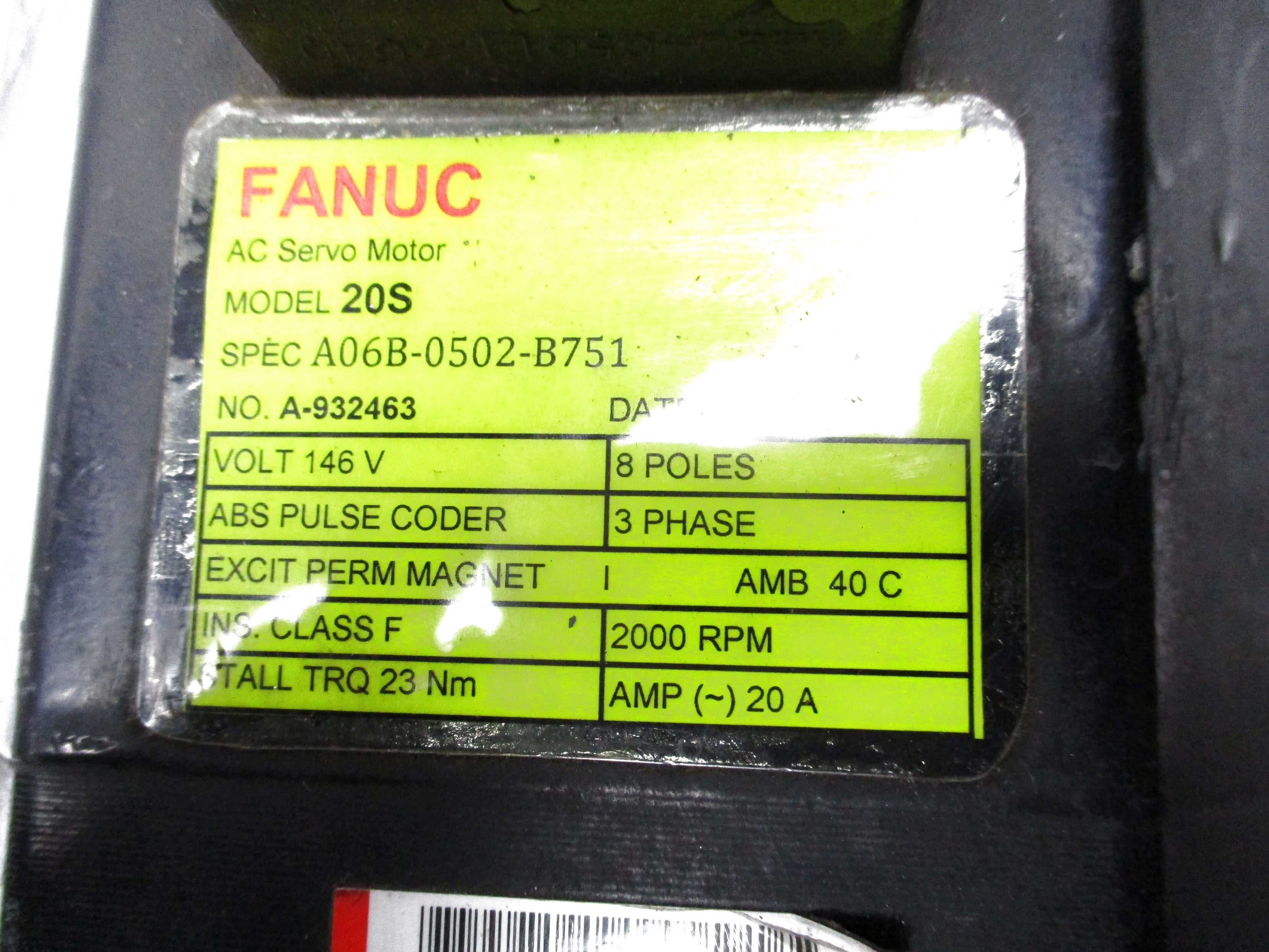 FANUC A06B-0502-B751 UNMP