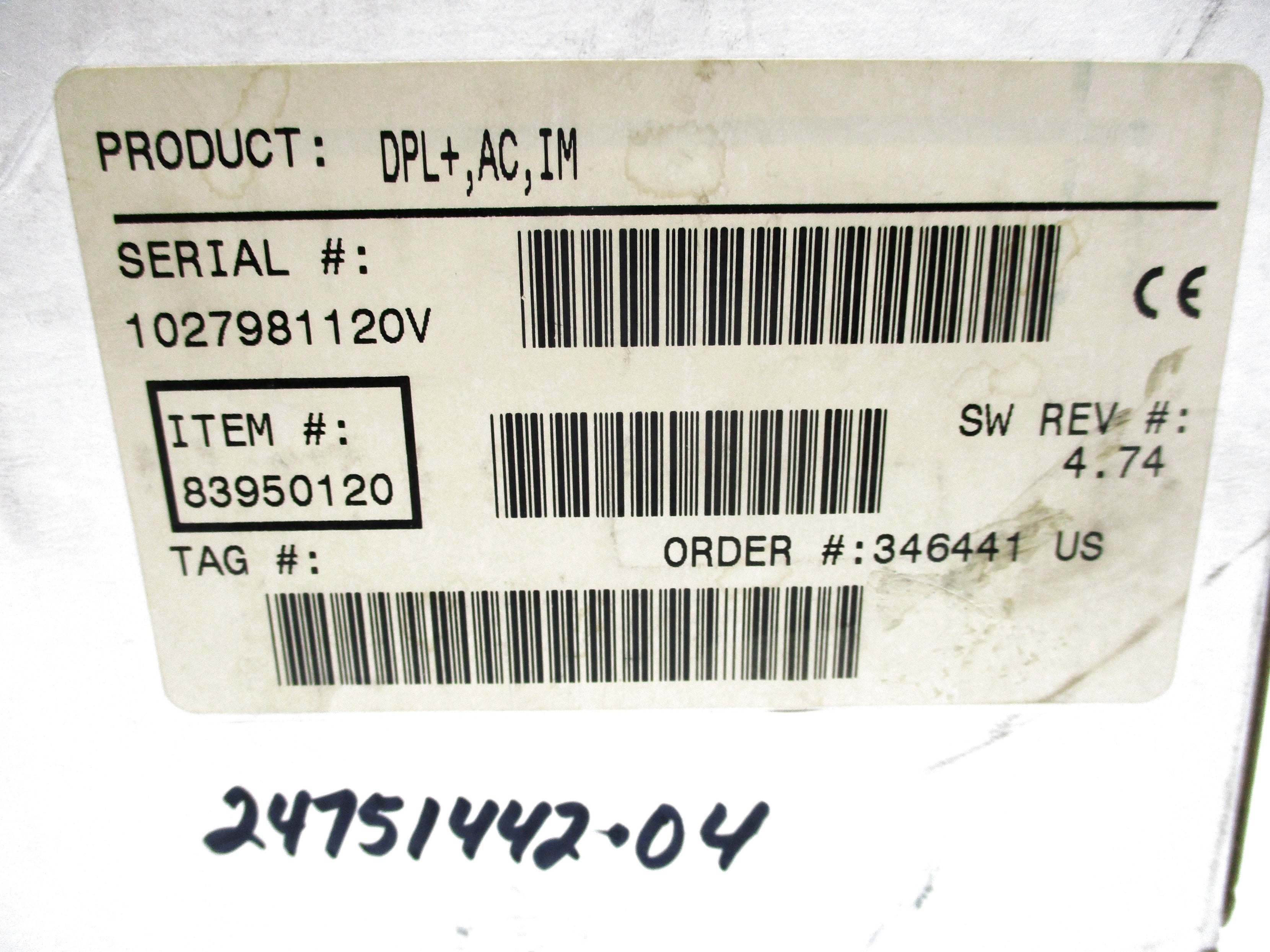 MILLTRONICS 24751442-04 NSMP