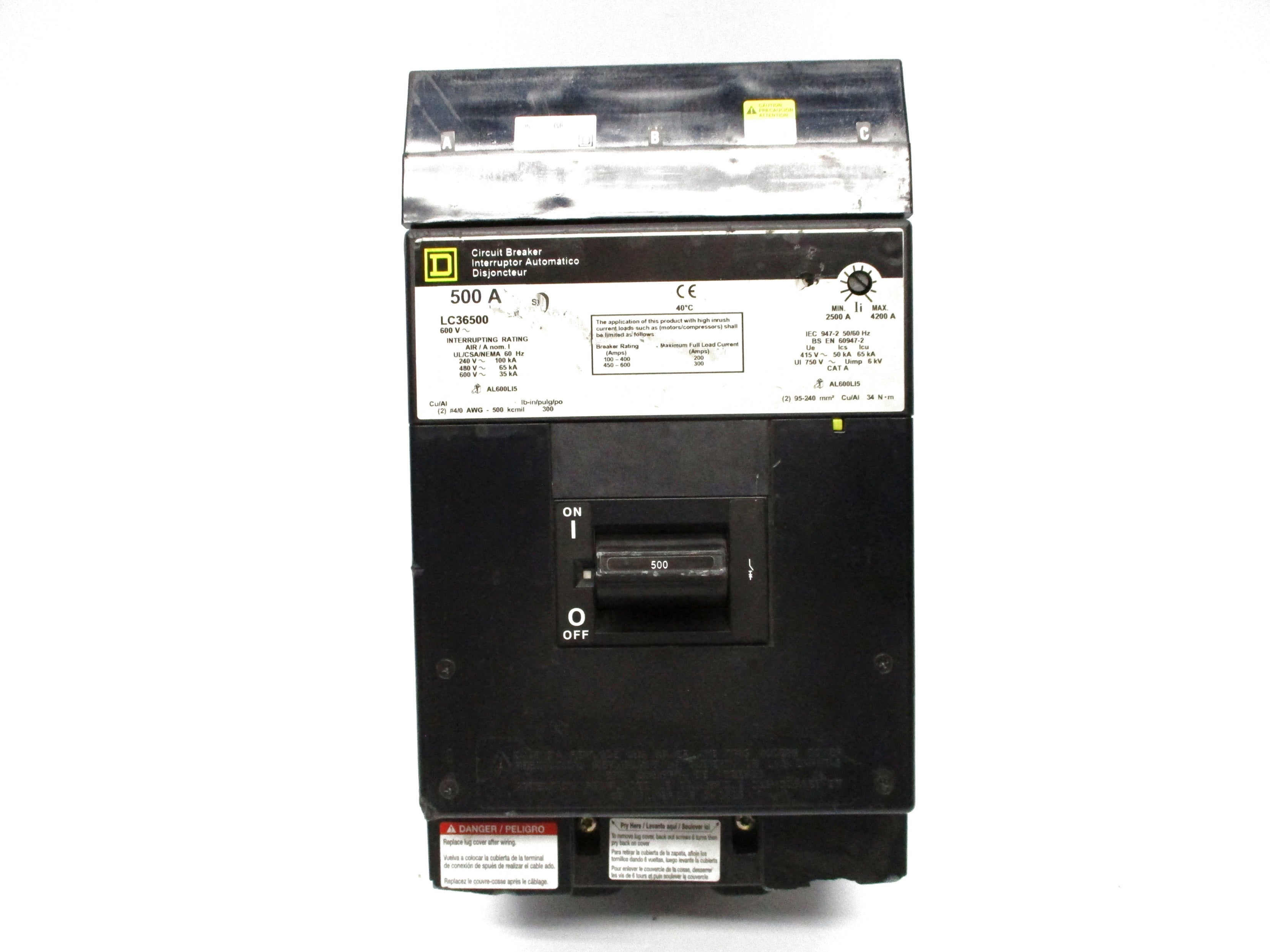 SQUARE D LC36500 500A (AS PICTURED) NSNP