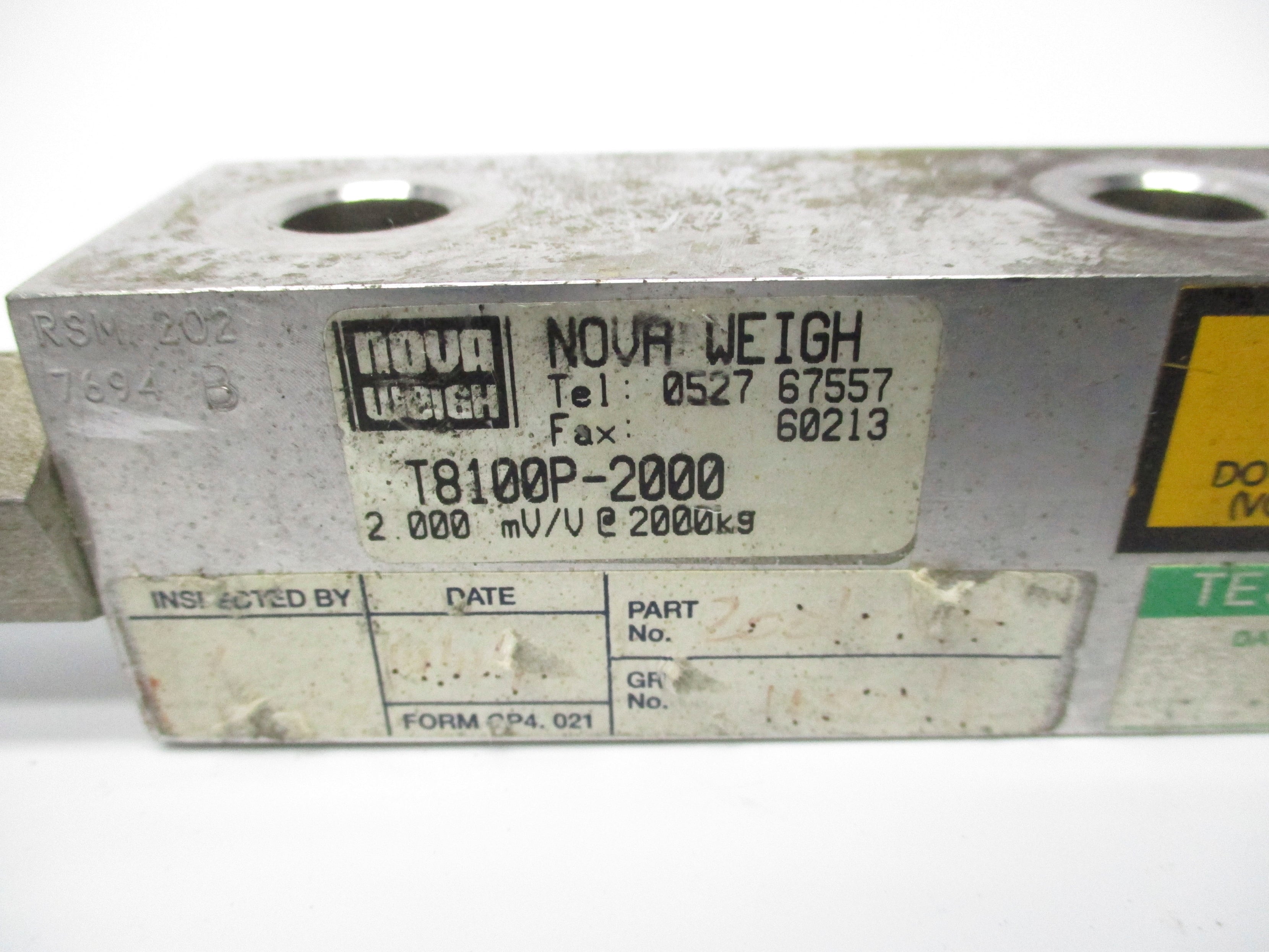 NOVA WEIGH T8100P-2000 UNMP