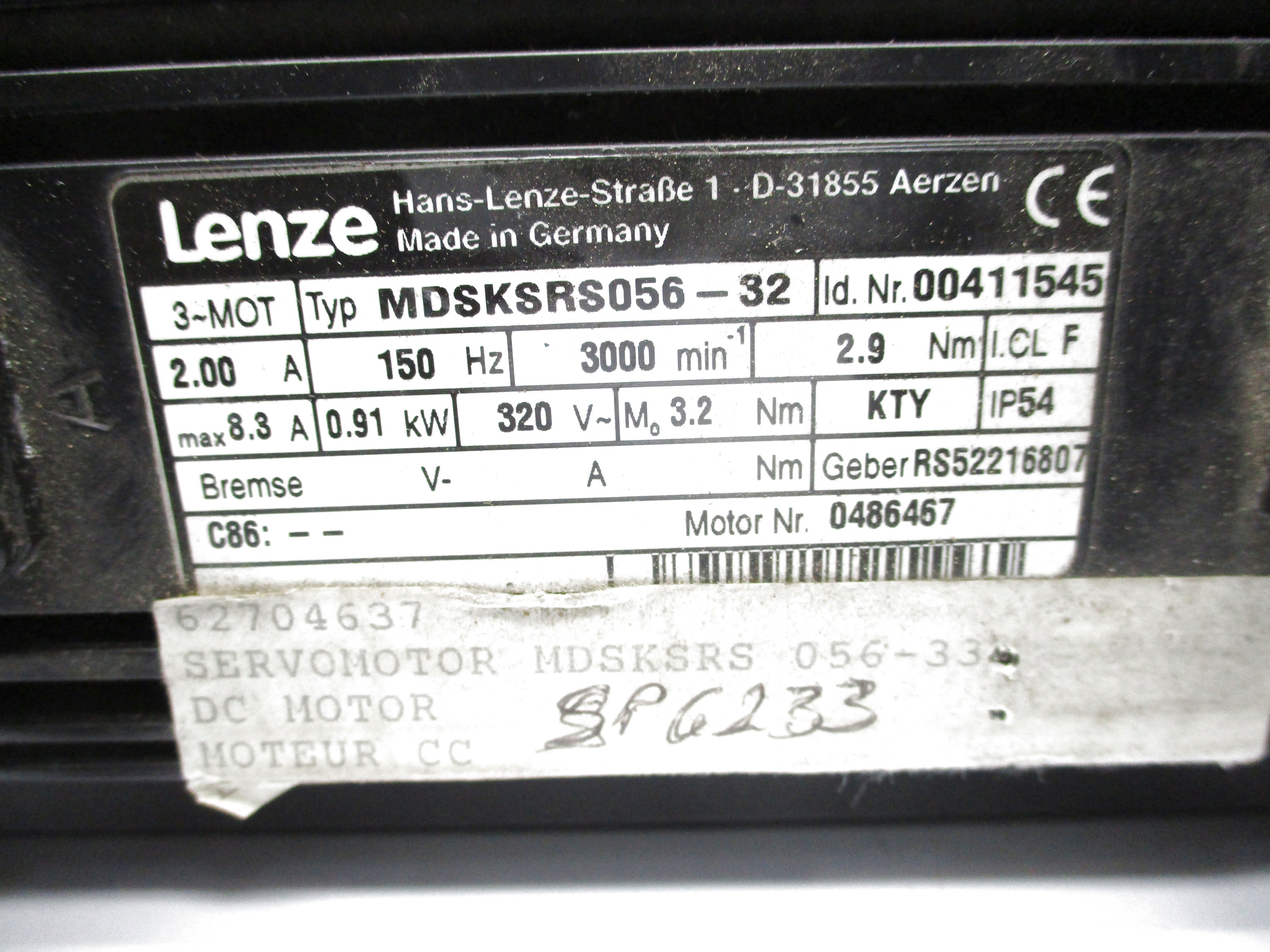 LENZE MDSKSRS056-32 NSNP