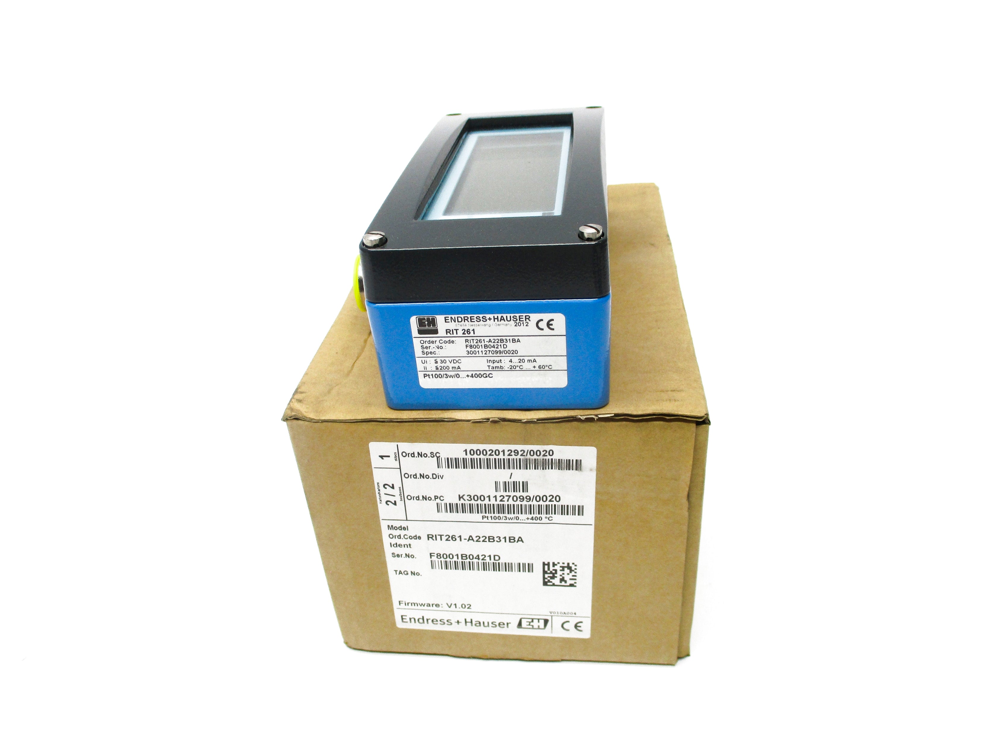 ENDRESS+HAUSER RIT261-A22B31BA F/W V1.02 NSMP