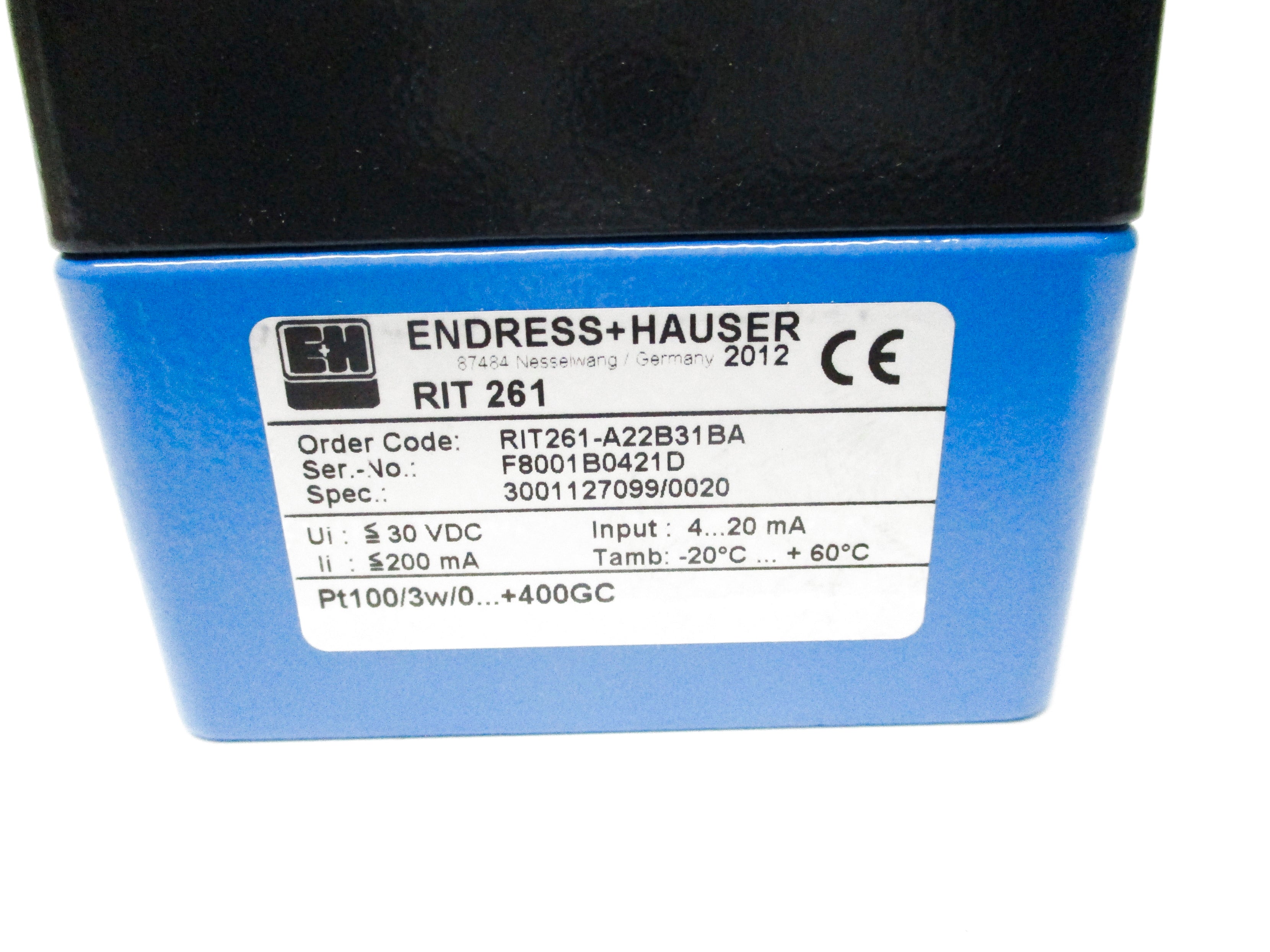 ENDRESS+HAUSER RIT261-A22B31BA F/W V1.02 NSMP