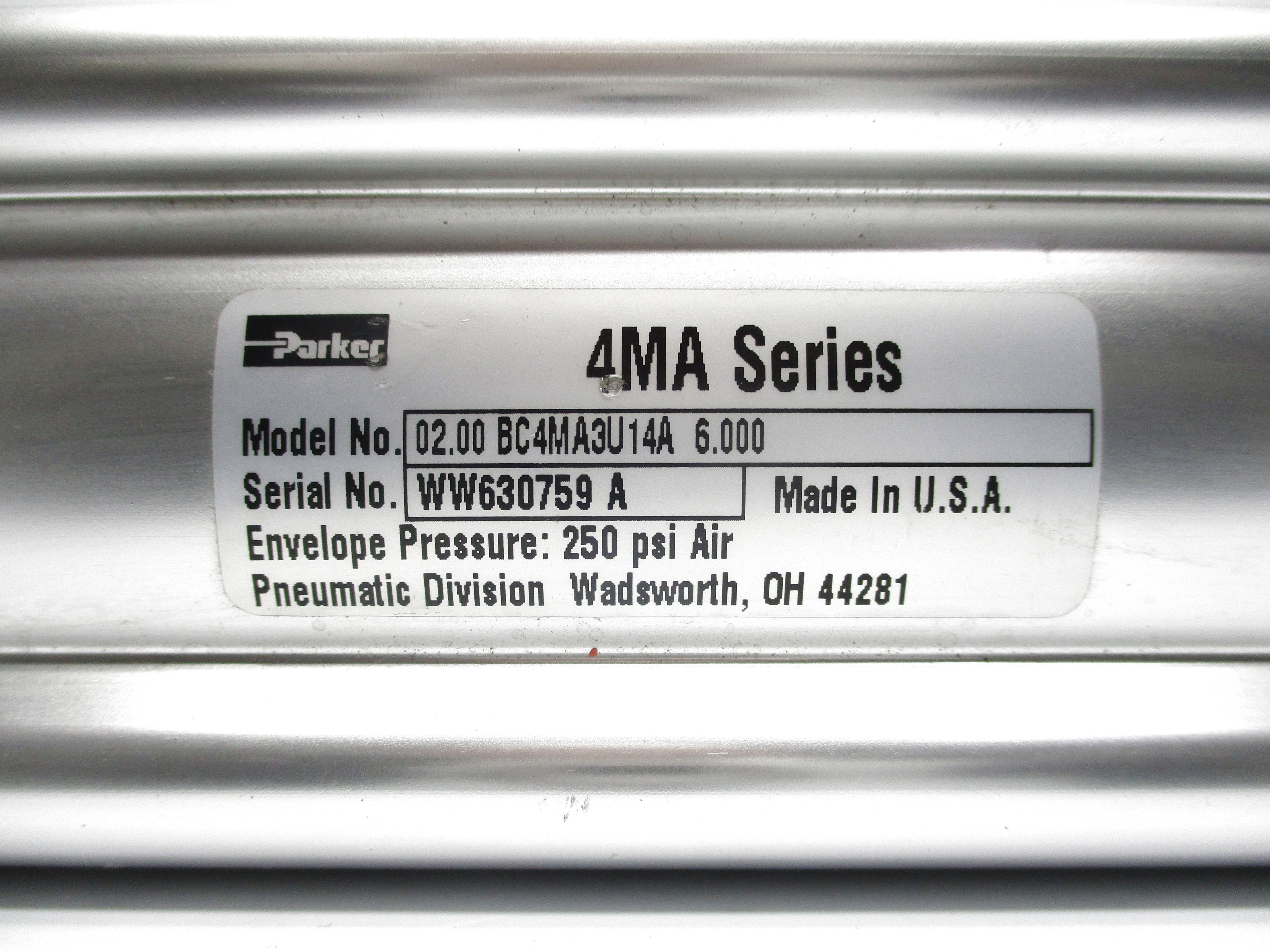 PARKER 02.00BC4MA3U14A6.000 NSNP