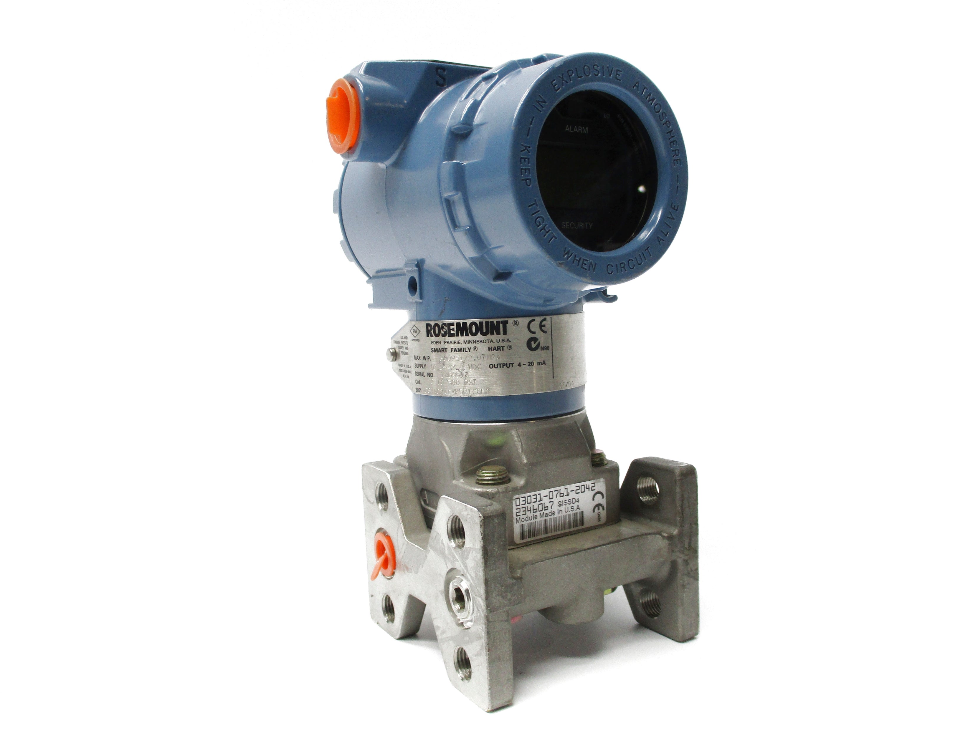 ROSEMOUNT 3051CG4A02A1AM5B1C6H2 10.5-42.4VDC 0-300PSI NSNP