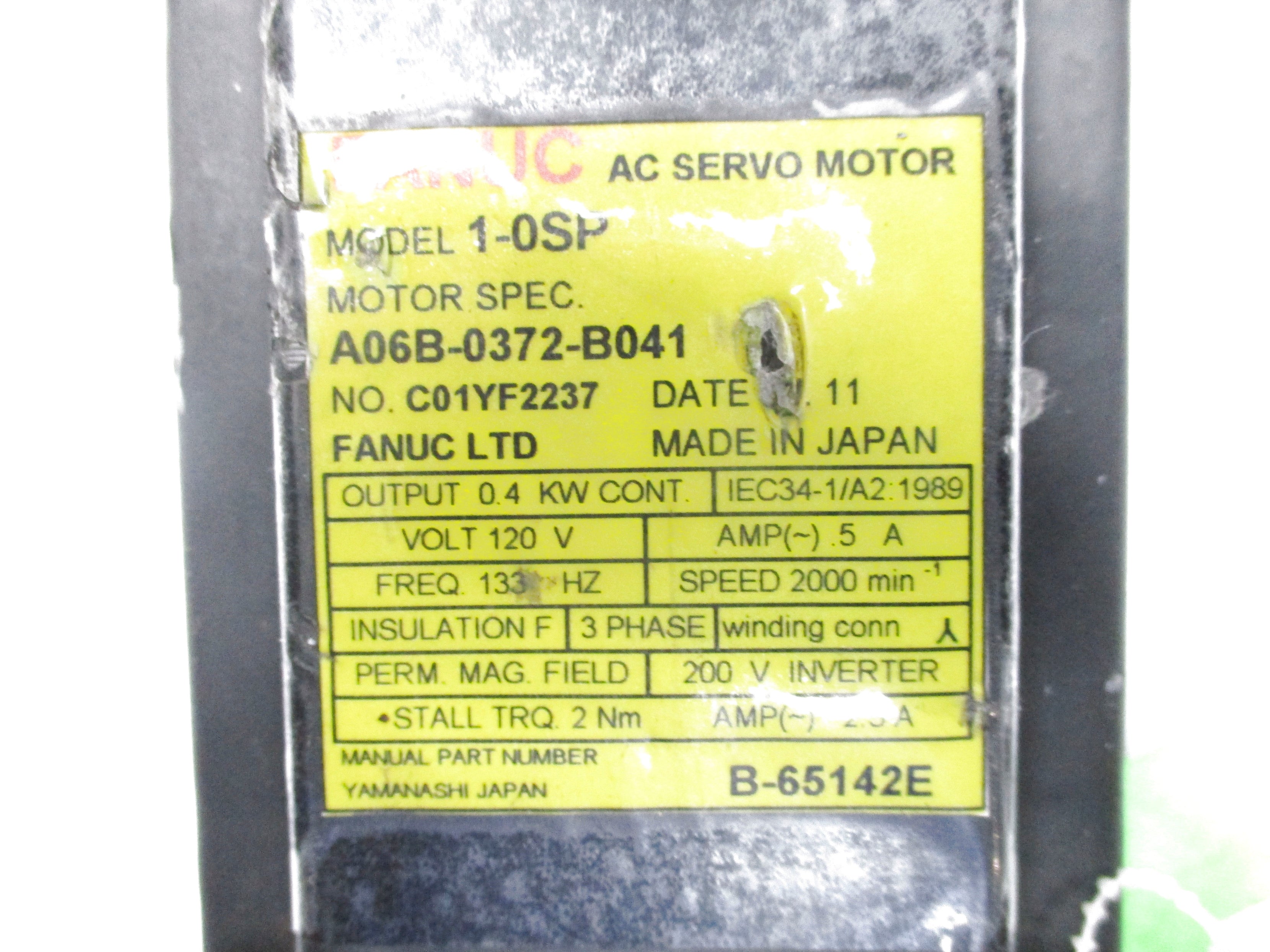 FANUC A06B-0372-B041 REMAN
