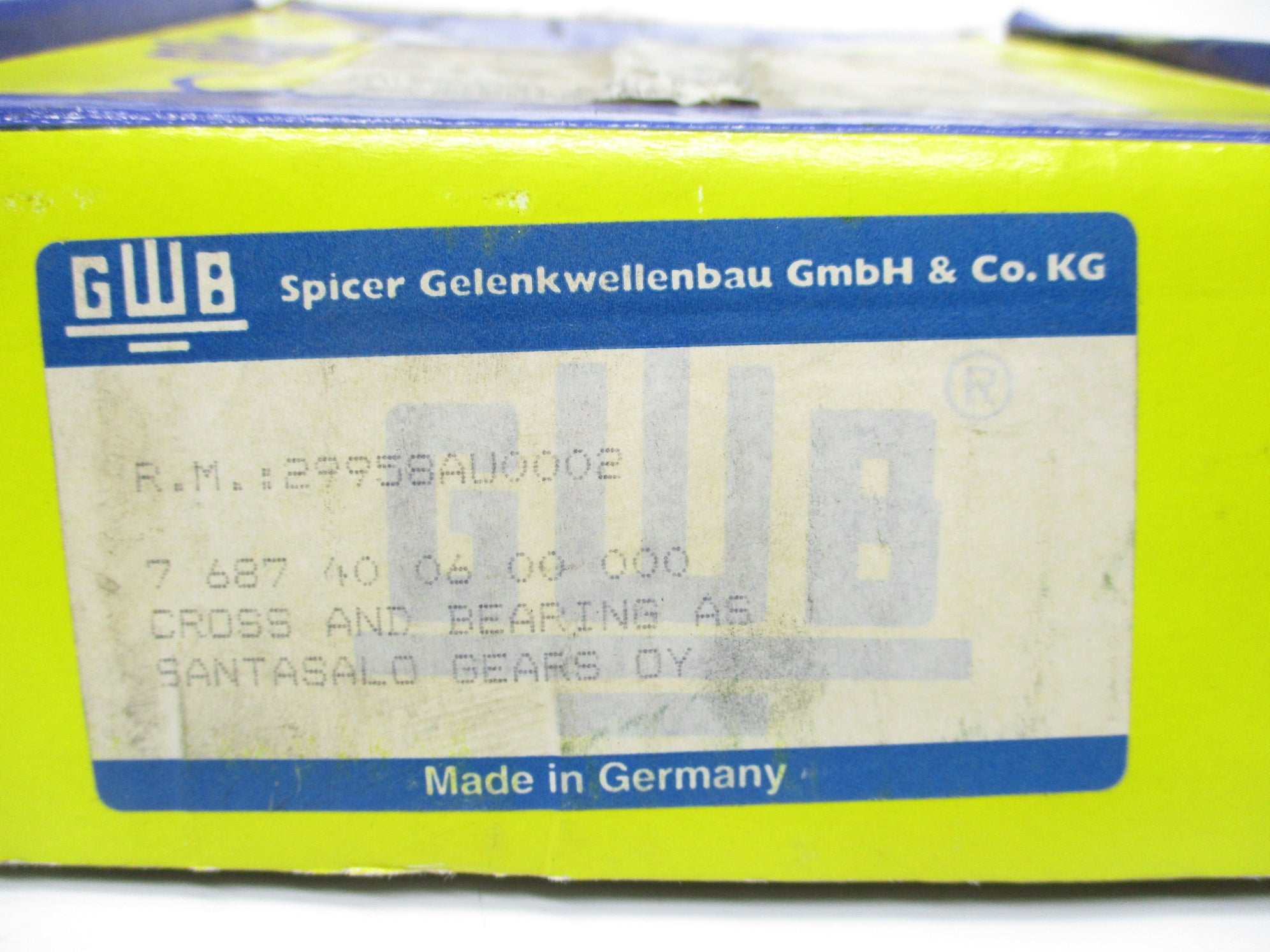 GWB 7687400600000 29958AU0002 NSMP