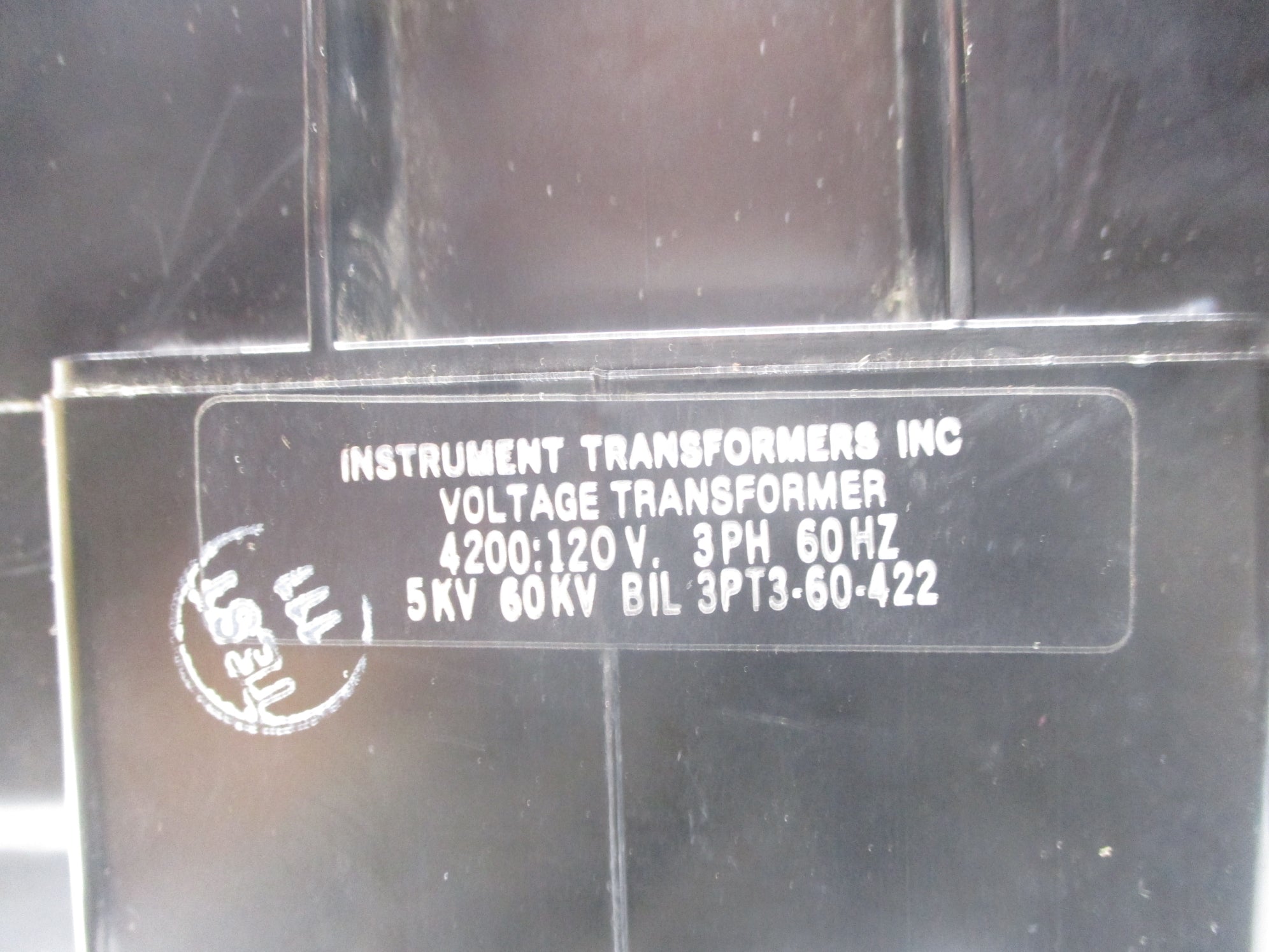INSTRUMENT TRANSFORMER 3PT3-60-422 RATIO 4200:120V UNMP