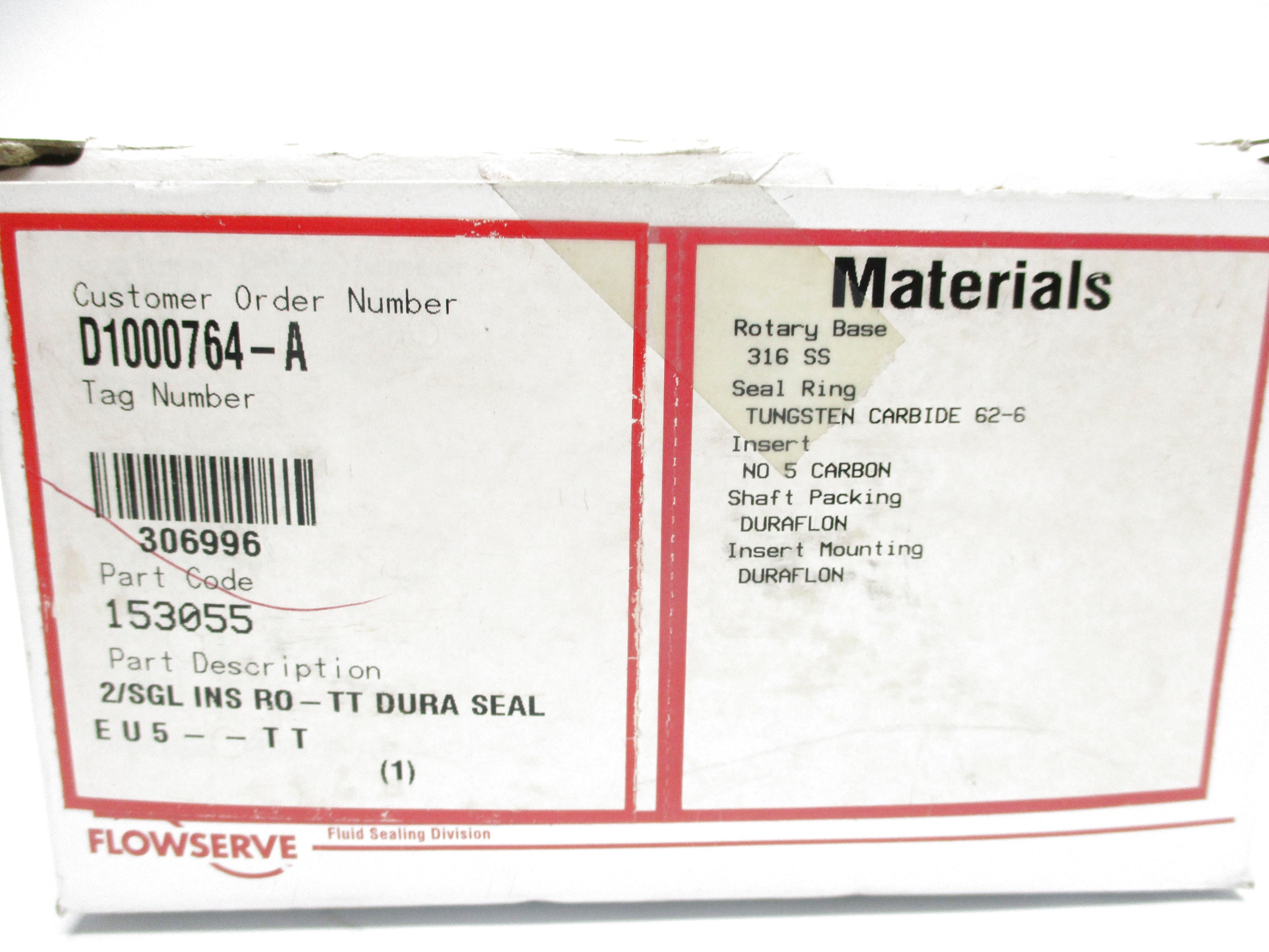FLOWSERVE D1000764-A 153055 NSMP