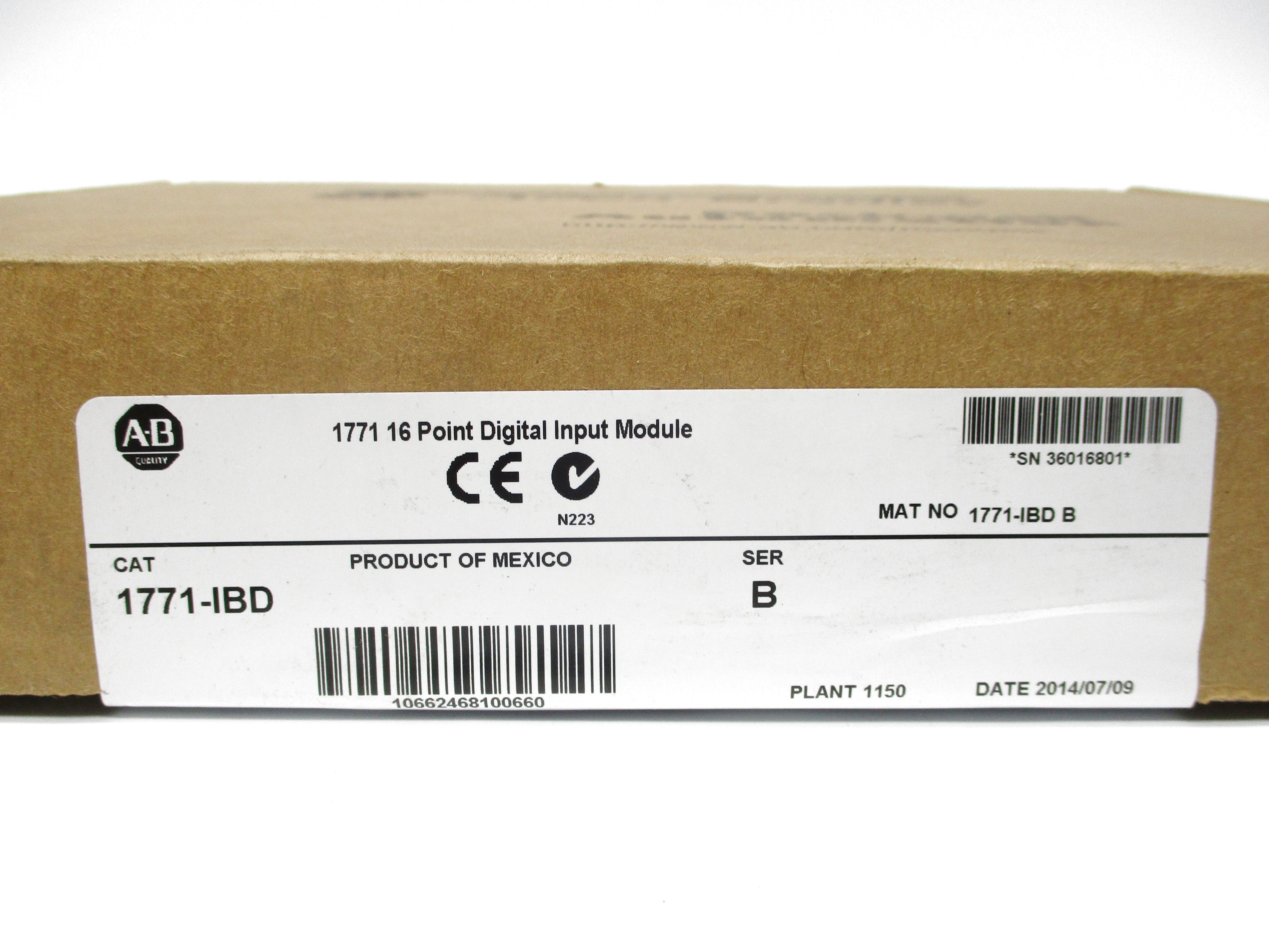 ALLEN BRADLEY 1771-IBD SER. B DATE: 2014 NSFS