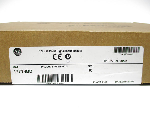 ALLEN BRADLEY 1771-IBD SER. B DATE: 2014 NSFS