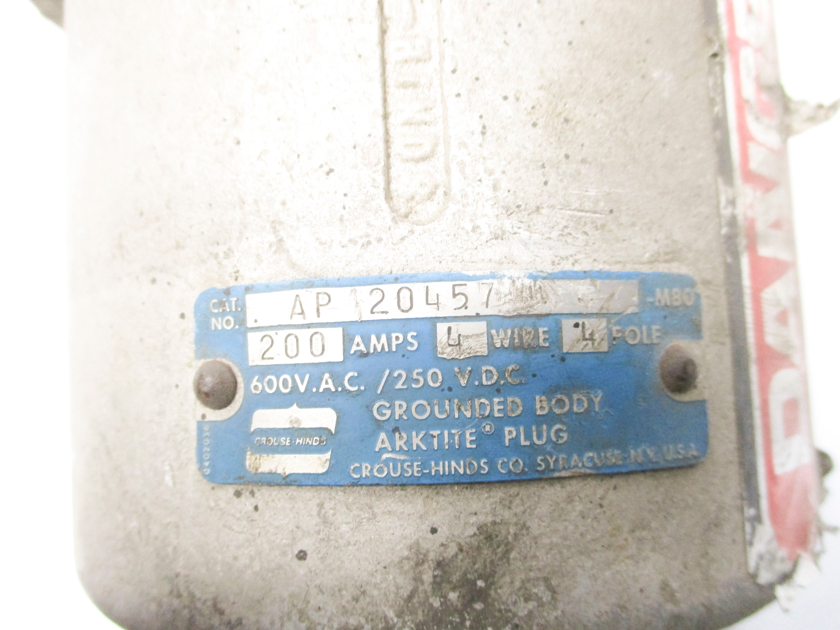 CROUSE HINDS AP20457-M80 UNMP