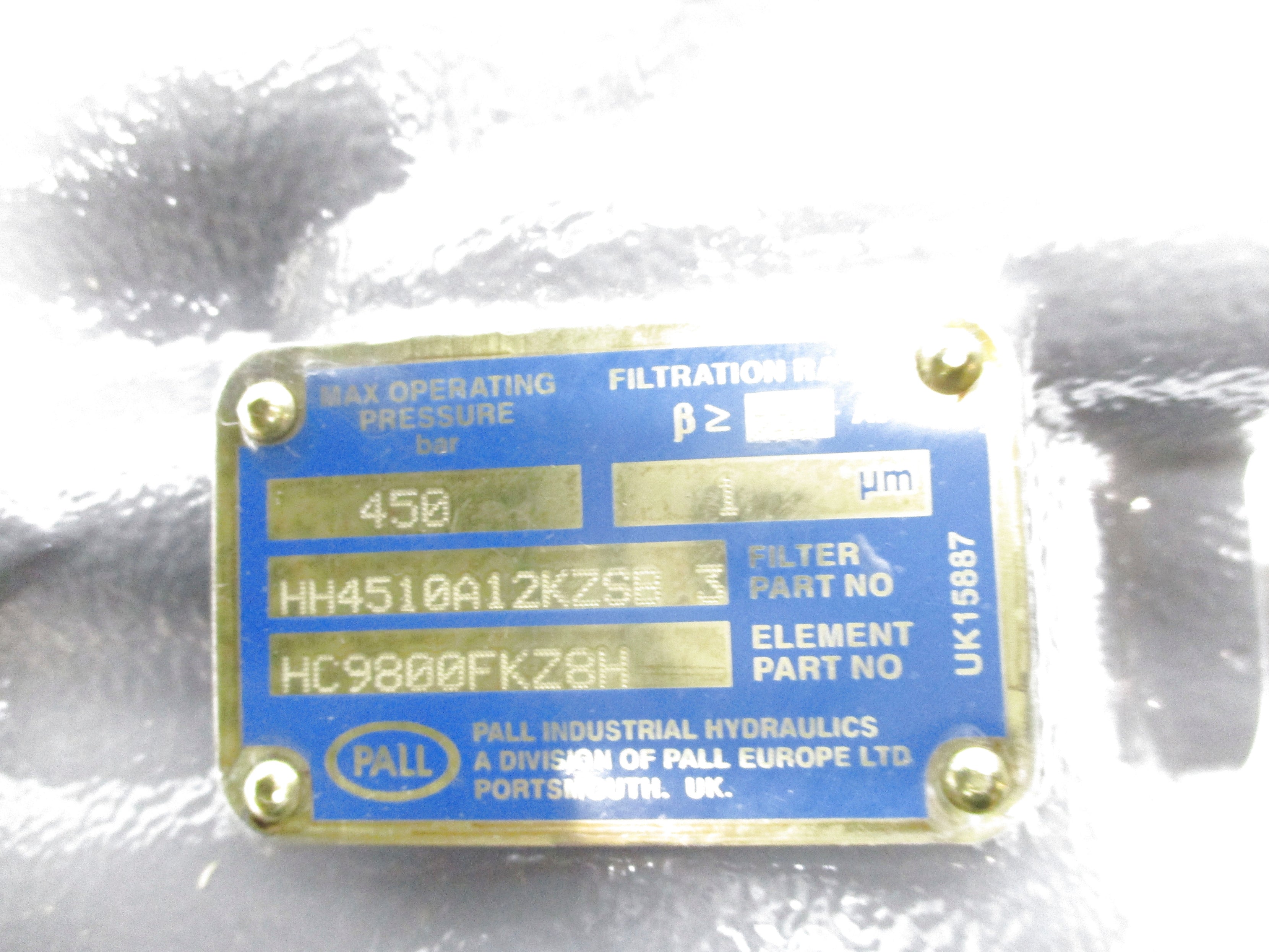 PALL HH4510A12KZSB HC9800FKZ8H NSNP