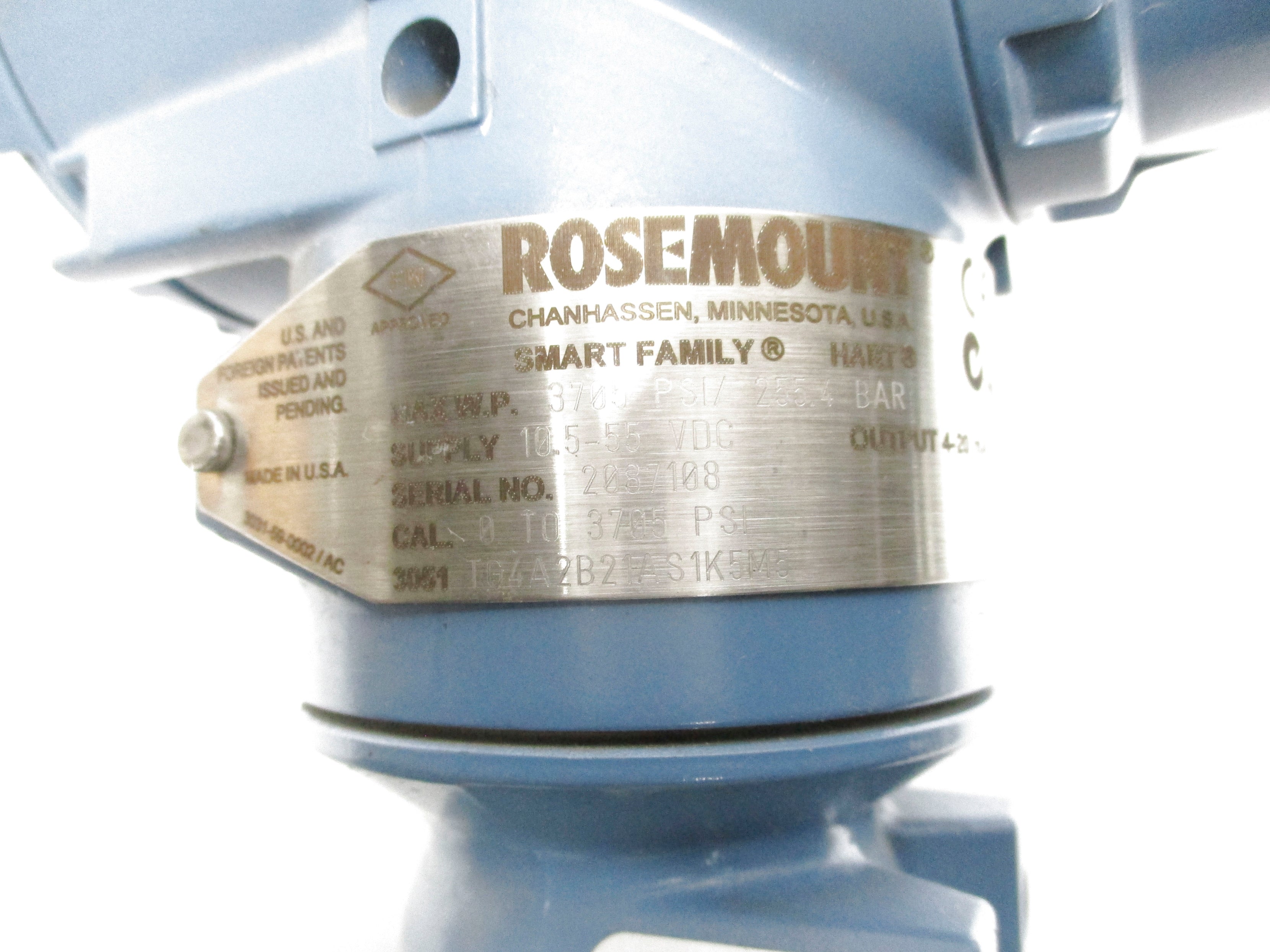 ROSEMOUNT 3051TG4A2B21AS1K5M5 3705PSI NSNP