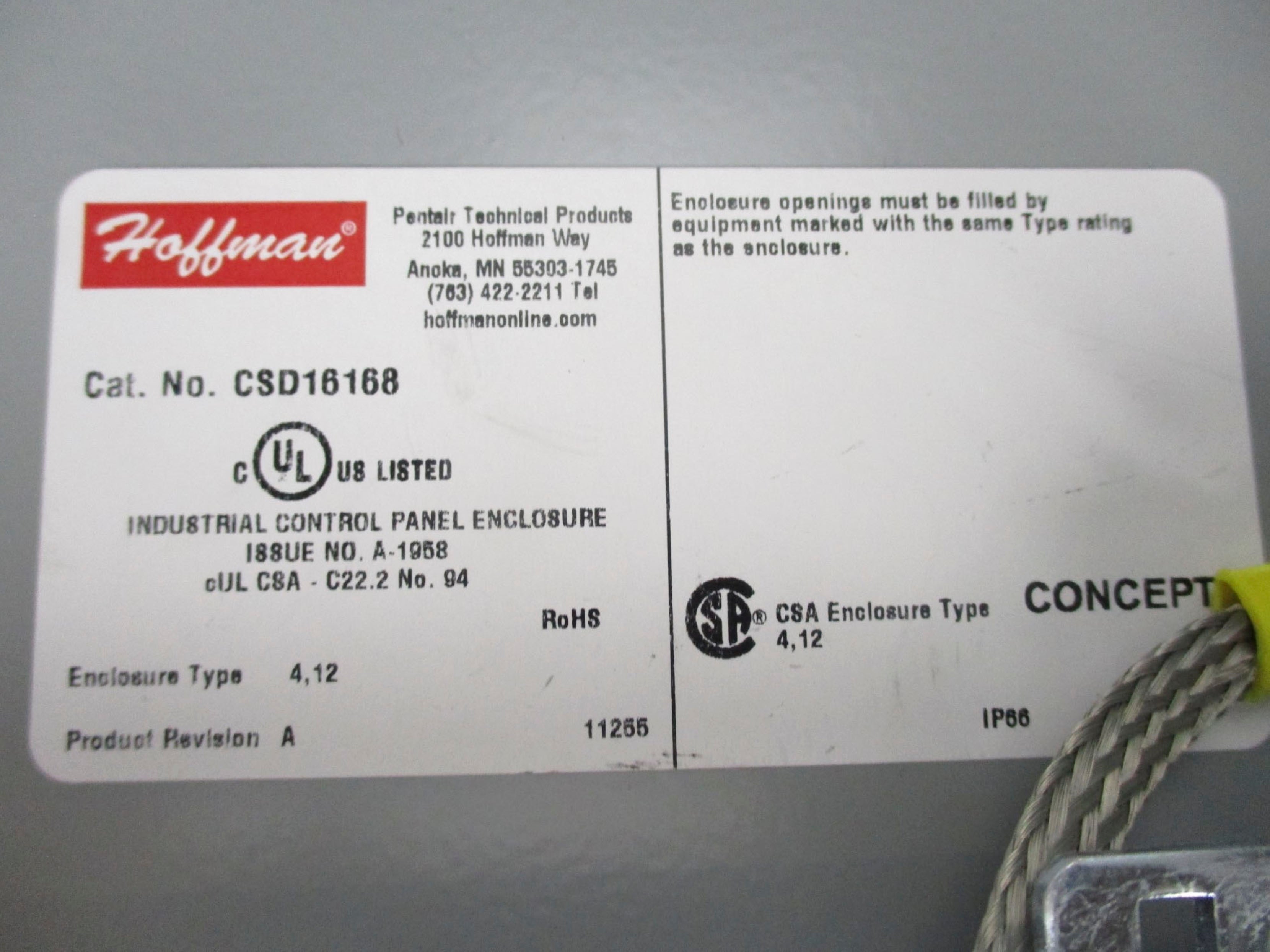 HOFFMAN CSD16168 UNMP