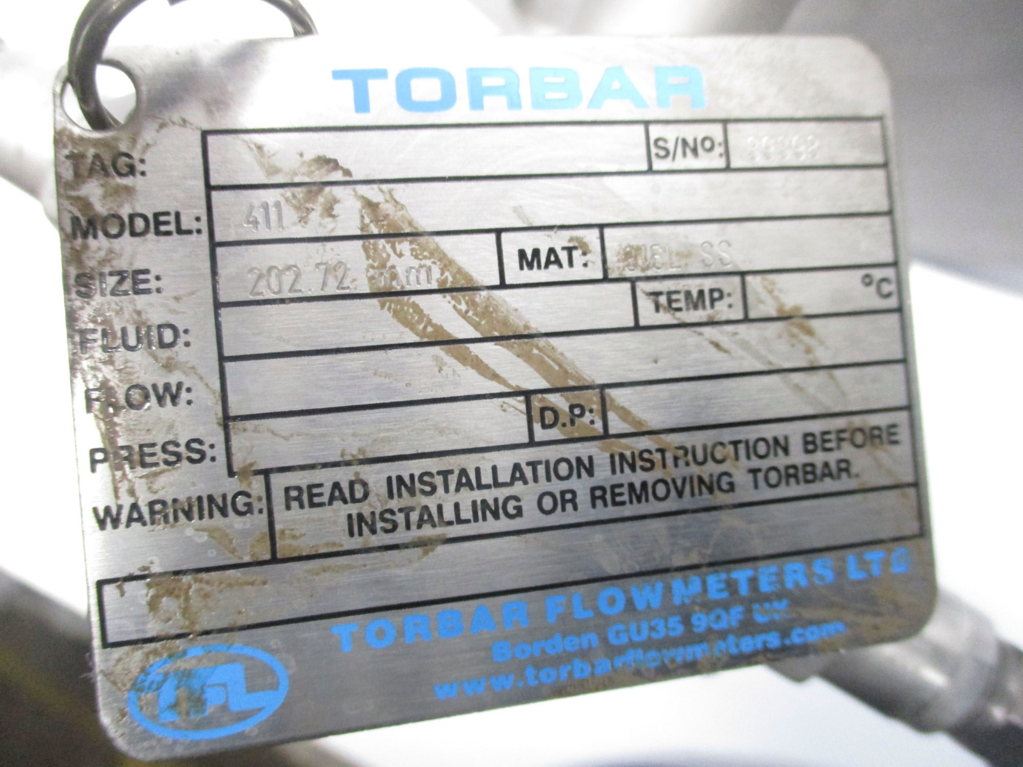 TORBAR 39398 MODEL 411 UNMP