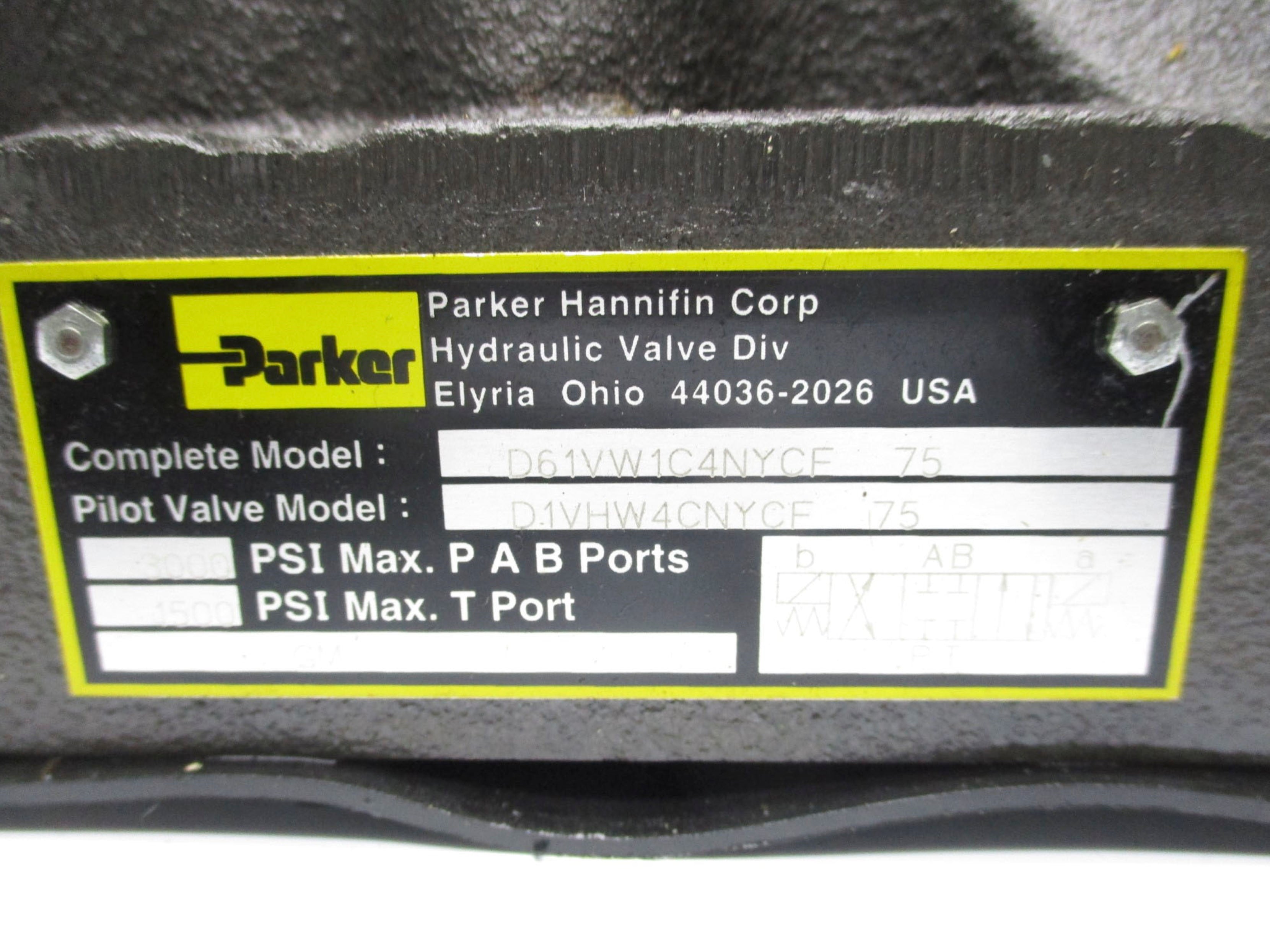 PARKER D61VW1C4NYCF-75 NSNP