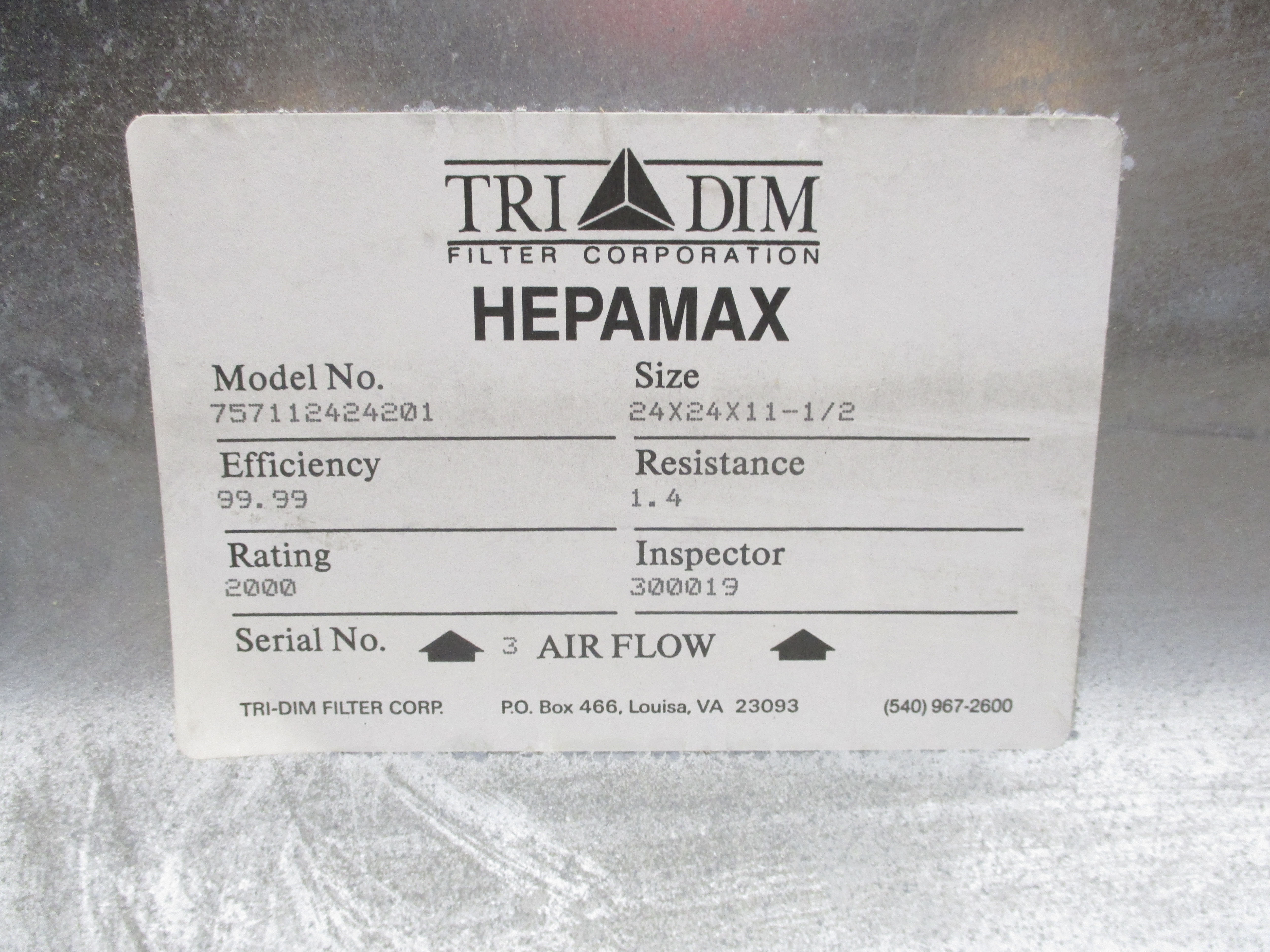TRI-DIM 757112424201 NSMP