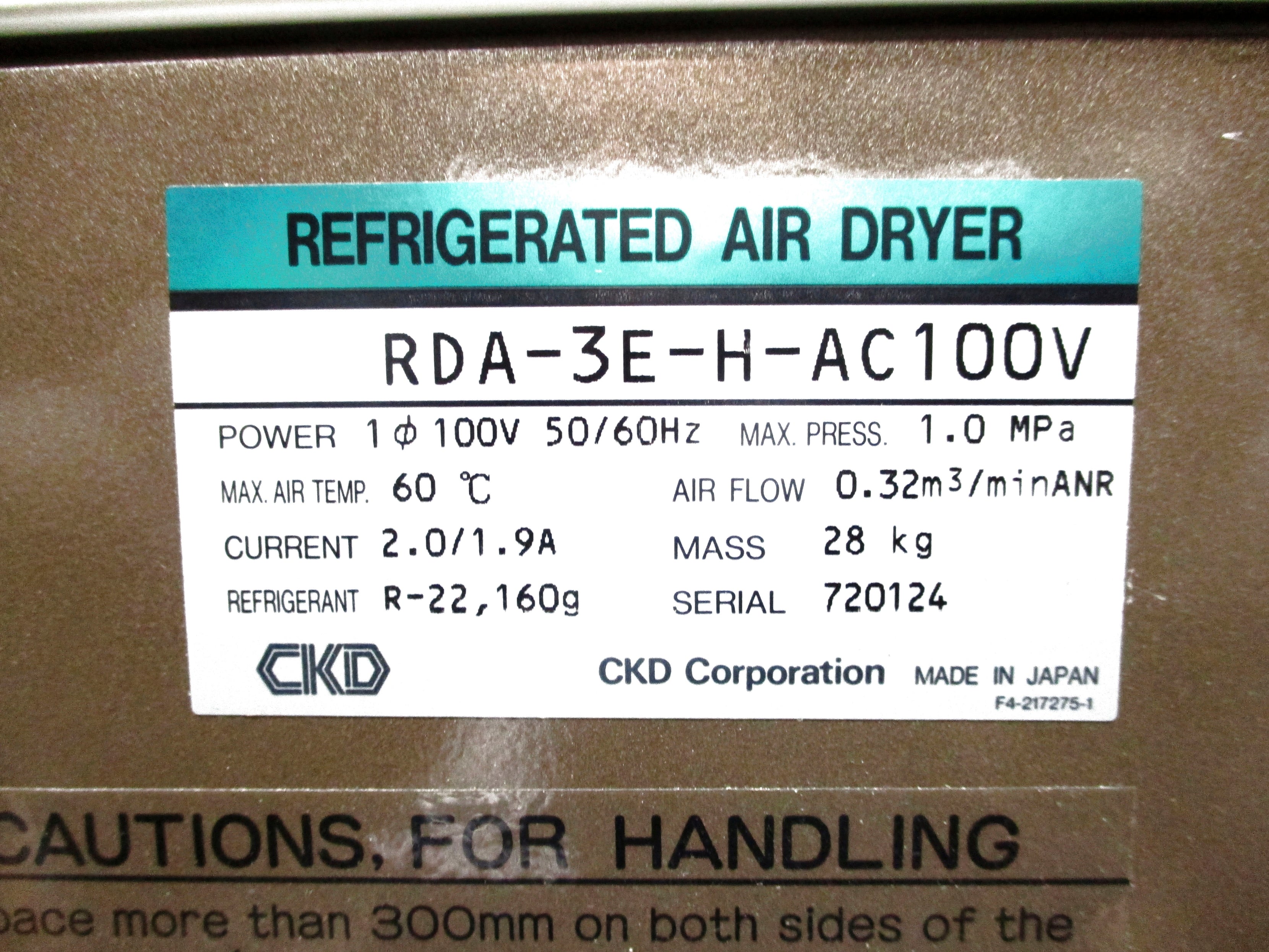 CKD RDA-3E-H-AC100V NSNP