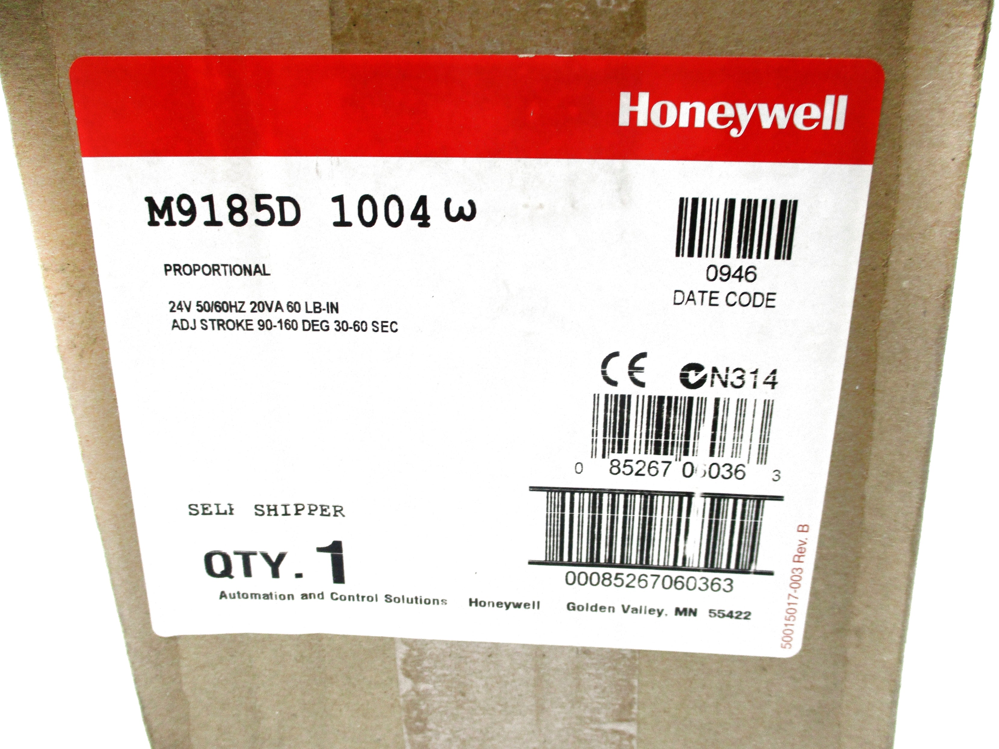 HONEYWELL M9185D1004 NSFS