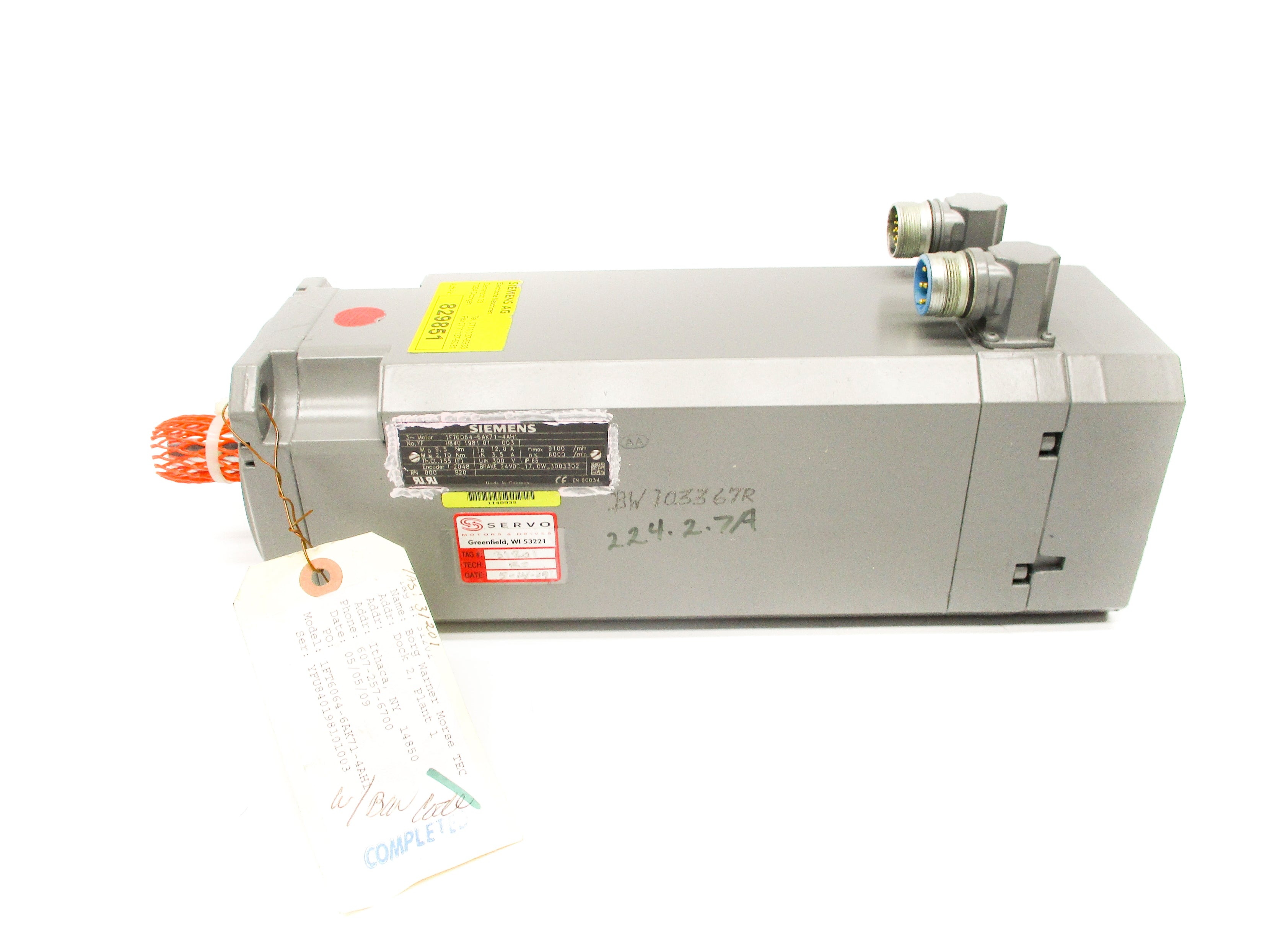 SIEMENS 1FT6064-6AK71-4AH1 REMAN