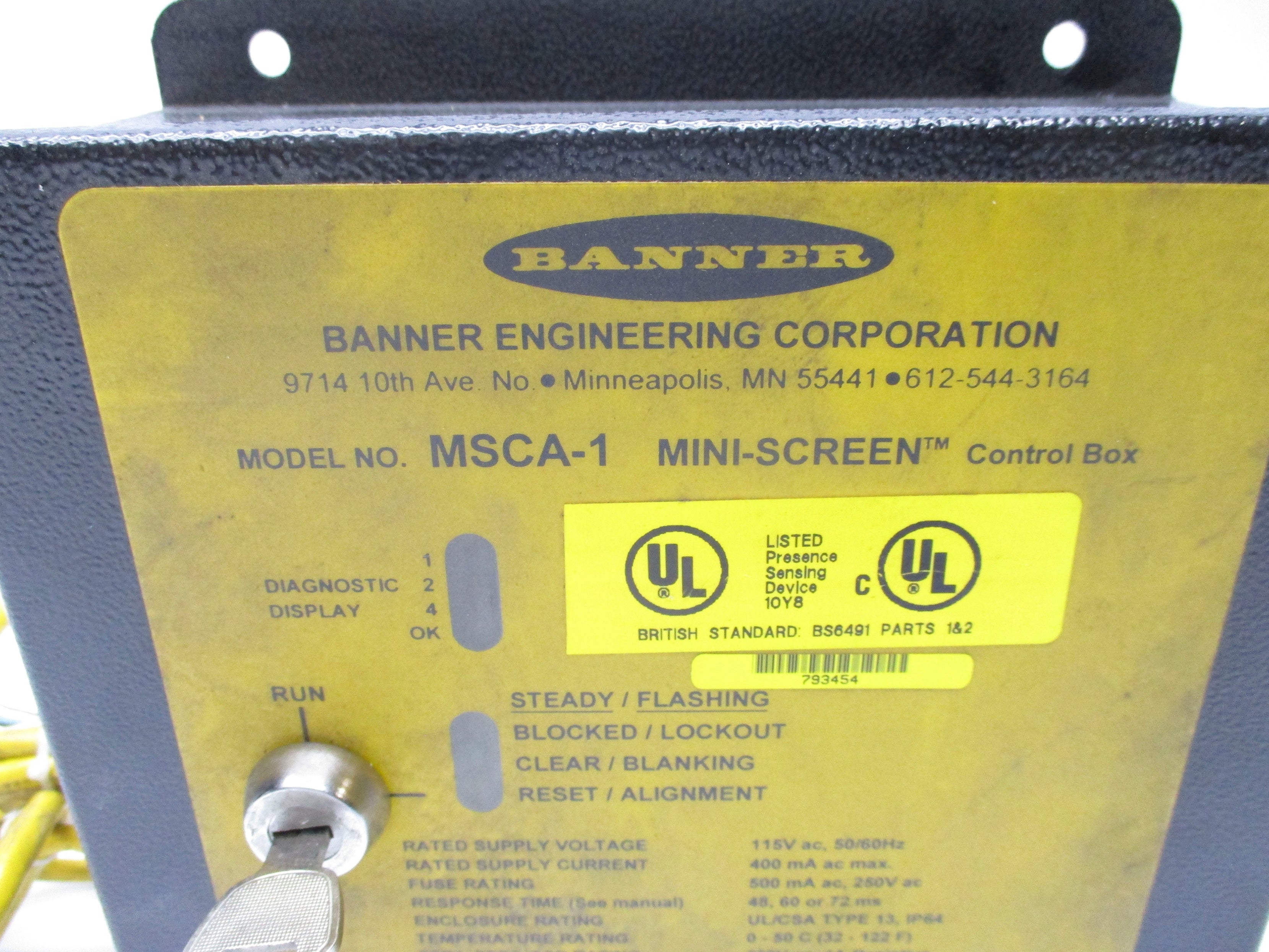 BANNER MSCA-1 (AS PICTURED) UNMP