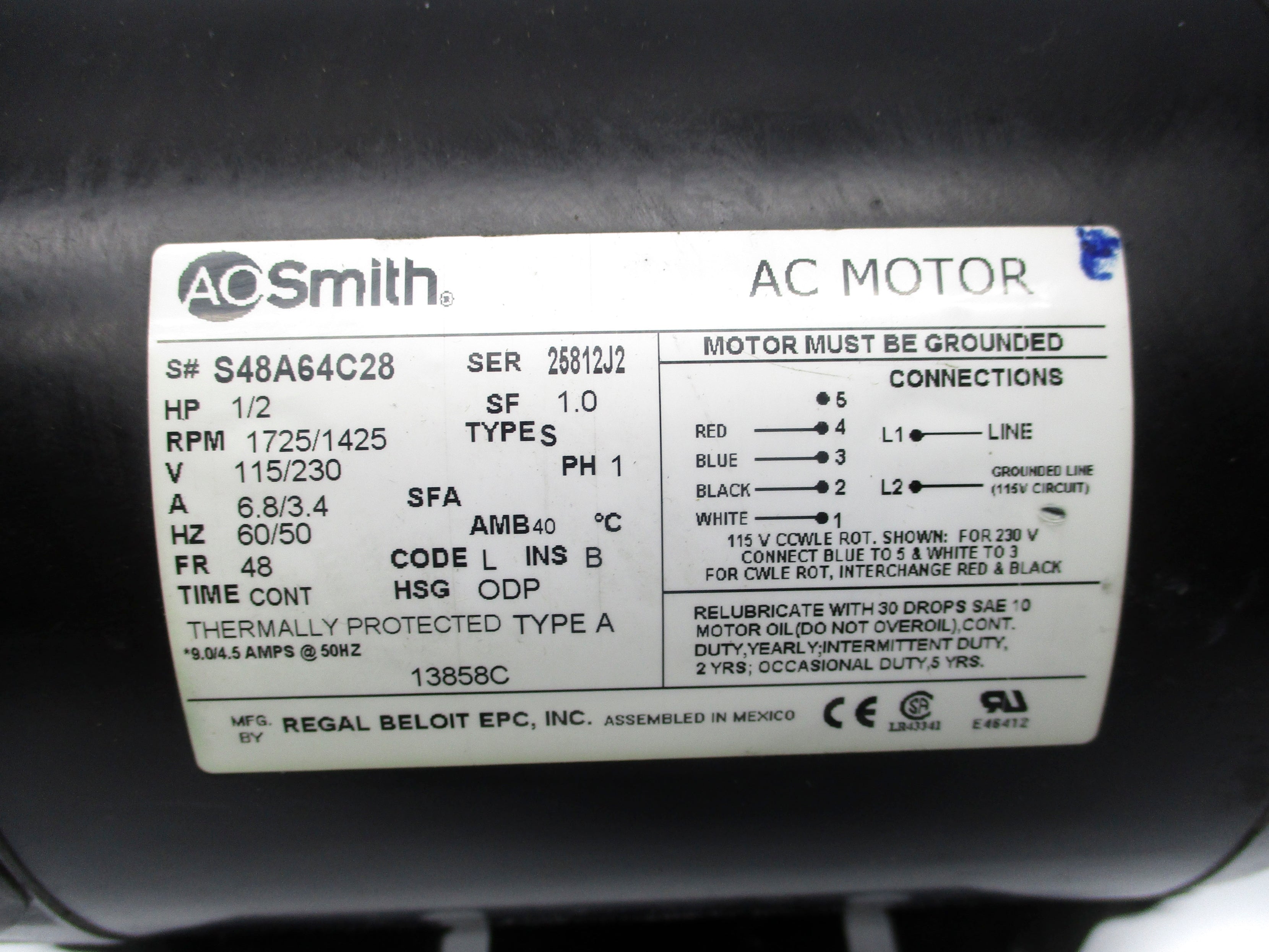 AO SMITH S48A64C28 UNMP