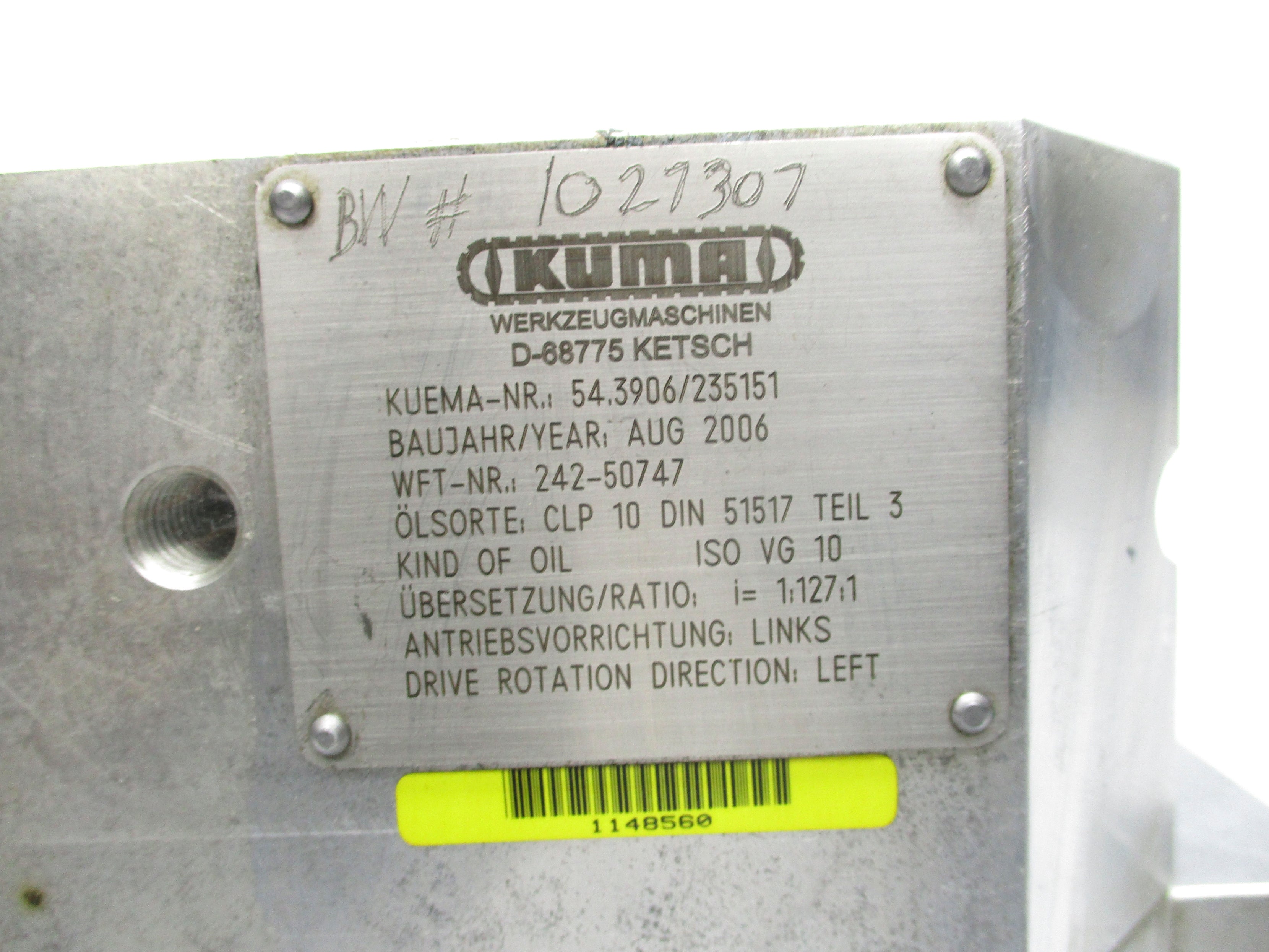 KUMA D-68775 54.3906/235151 242-50747 REMAN