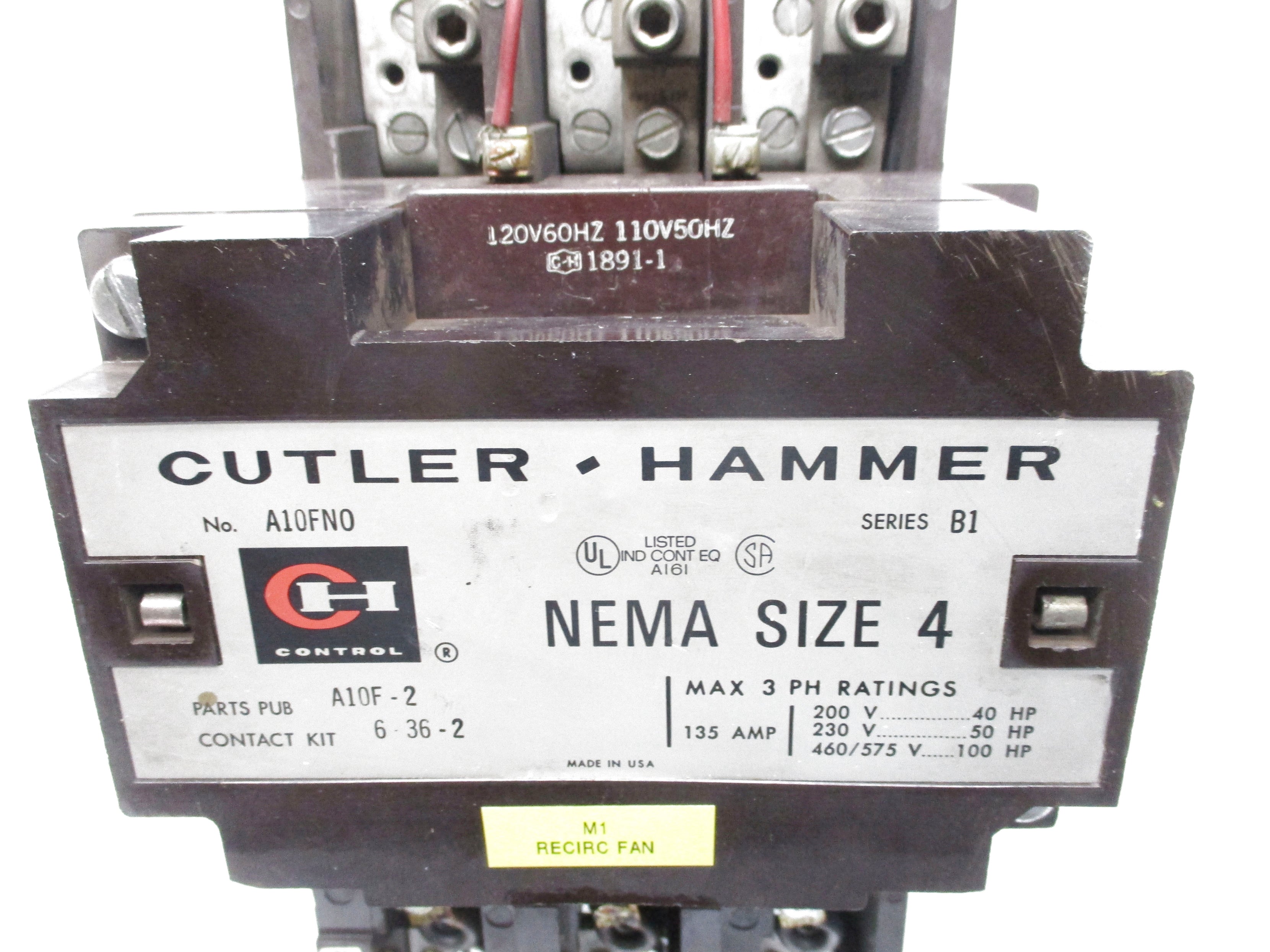 CUTLER HAMMER A10FN0 UNMP