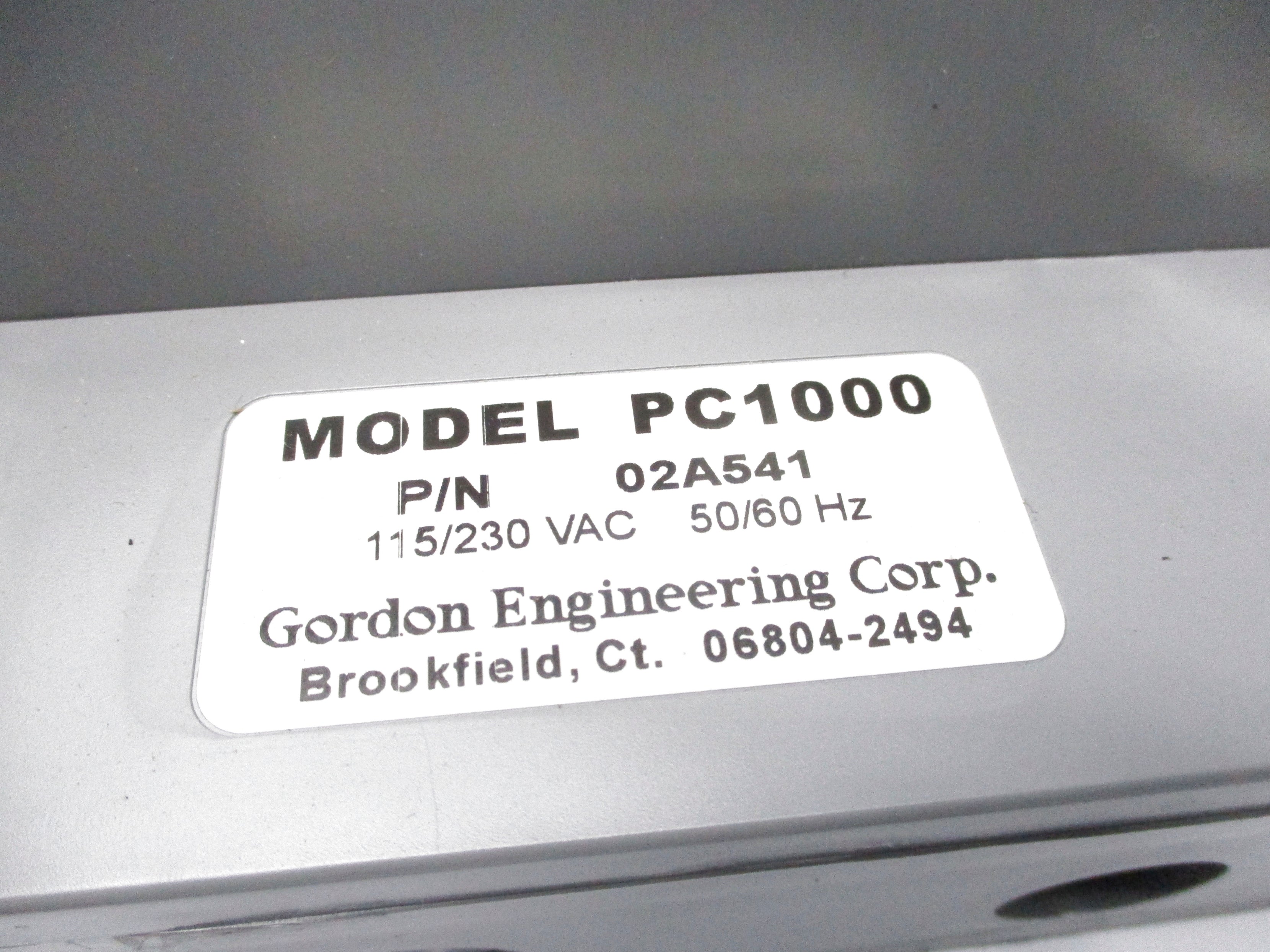 GORDSON 02A541 PC1000 (NO KEY) UNMP
