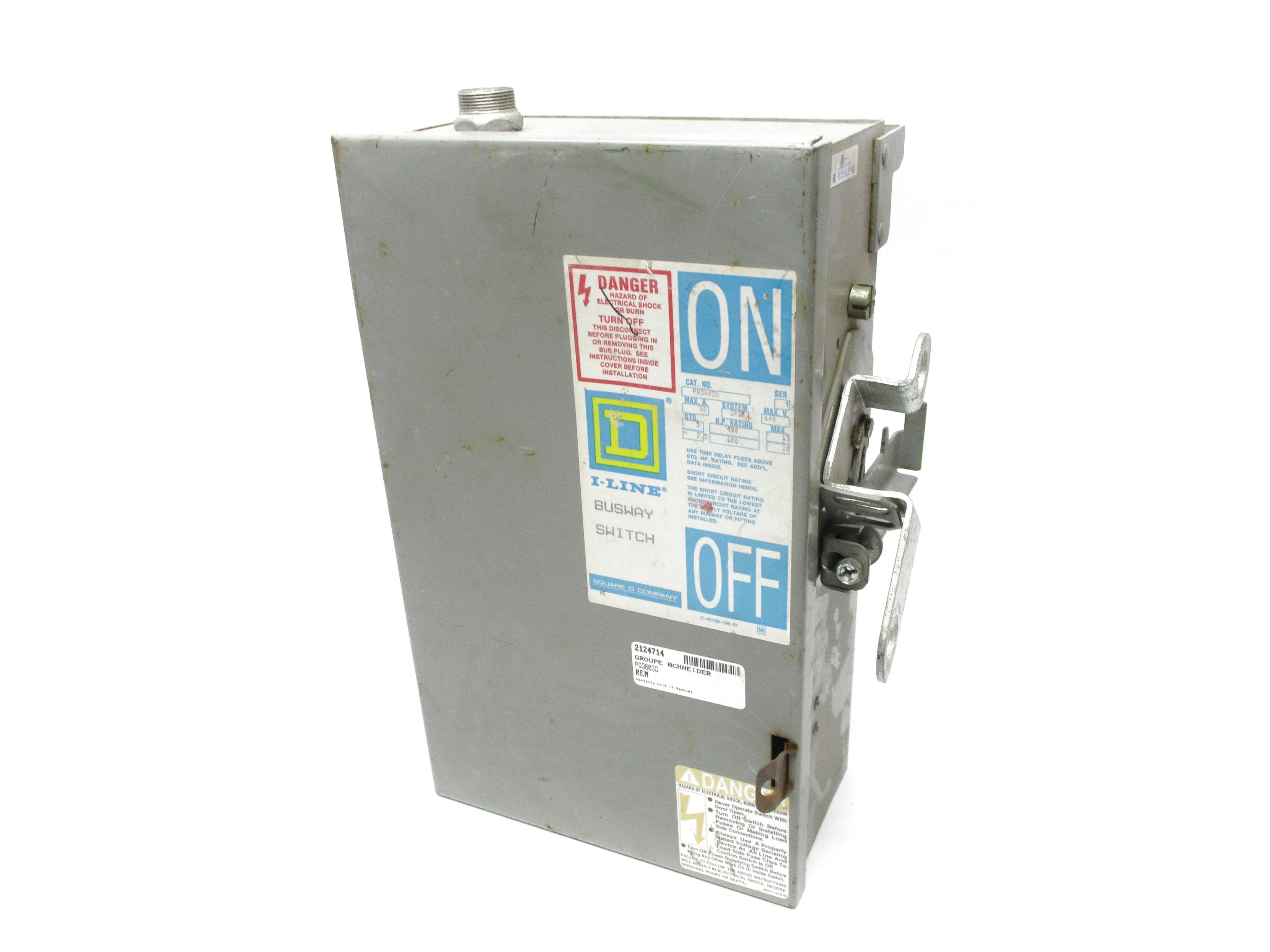 SQUARE D PQ36V3G SER. 4 30A UNMP