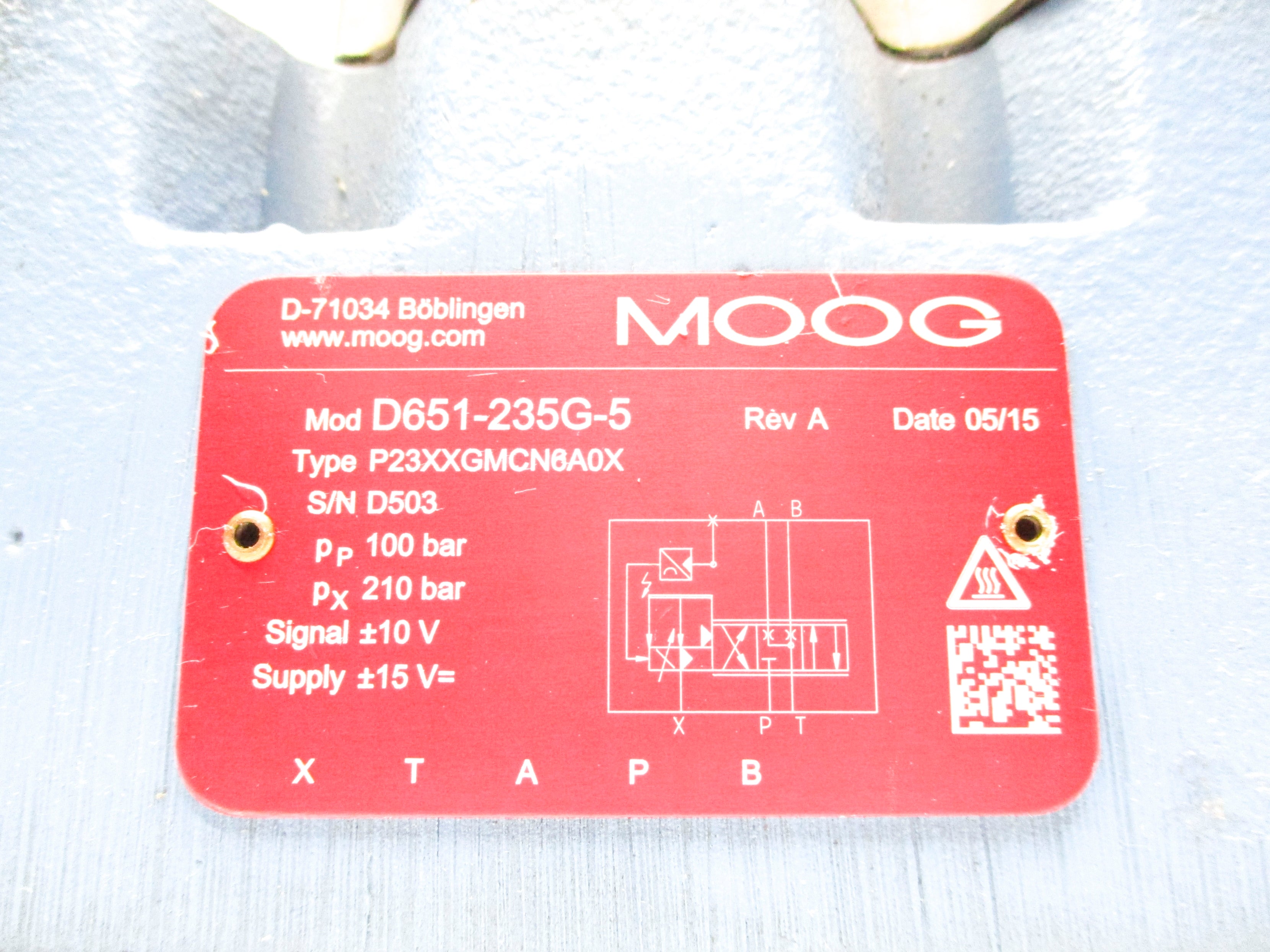 MOOG D651-235G-5 – P23XXGMCN6A0X | New (No Box) | MRO Global Solutions