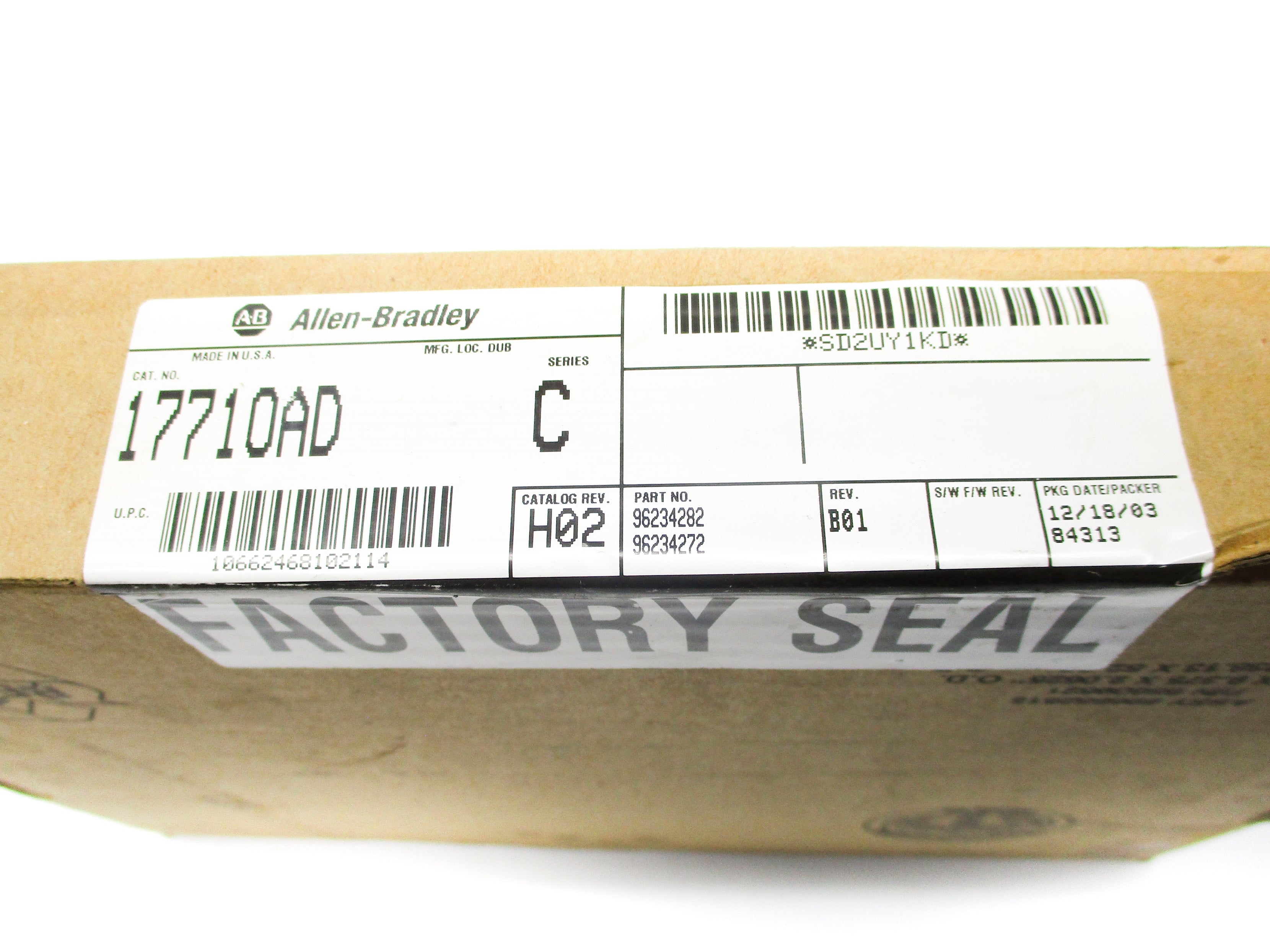 ALLEN BRADLEY 1771-OAD SER. C DATE: 2003 NSFS
