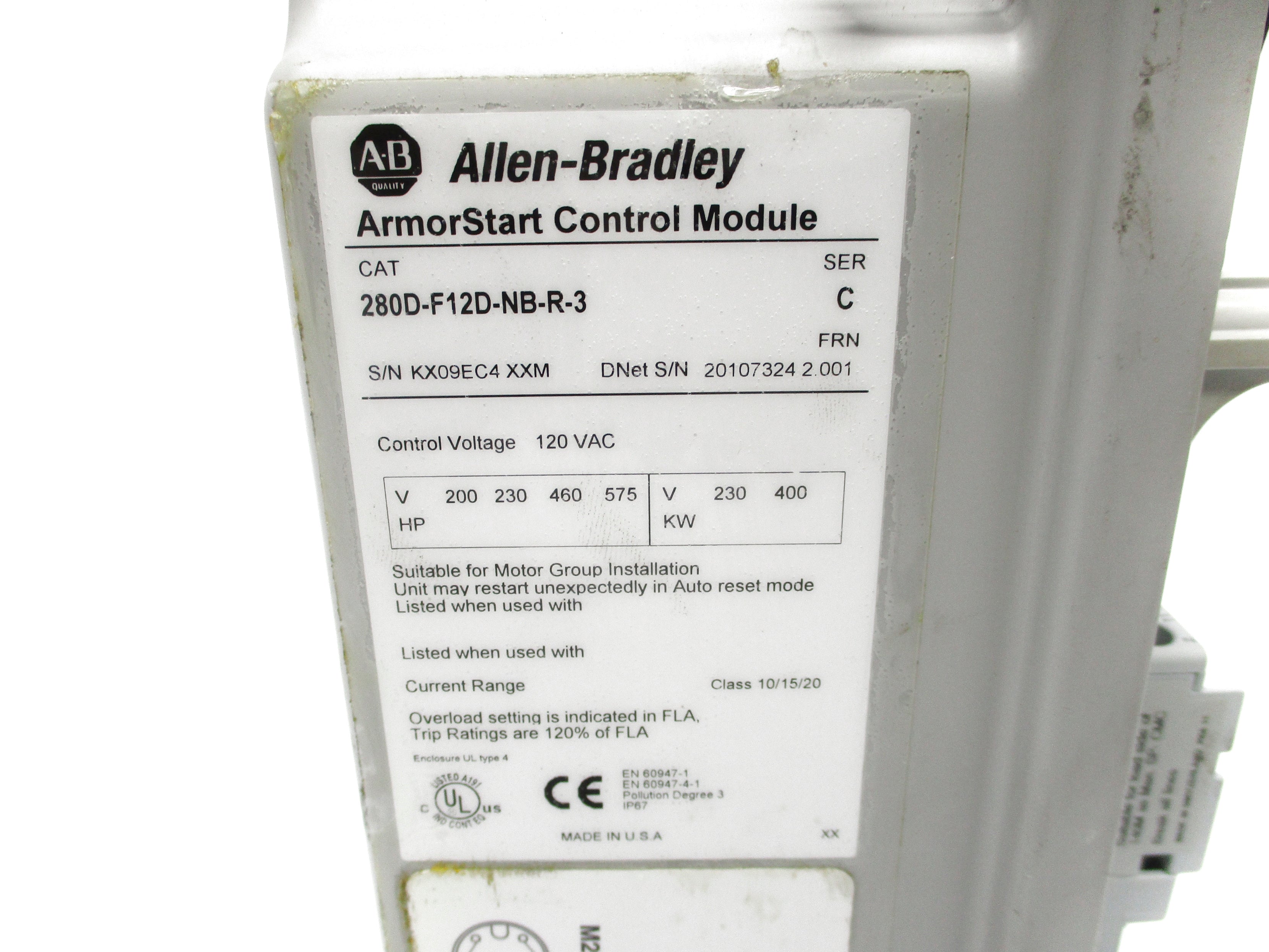 INDUSTRIAL SPARE PART 280D-F12D-NB-R-3 SER. C NSNP