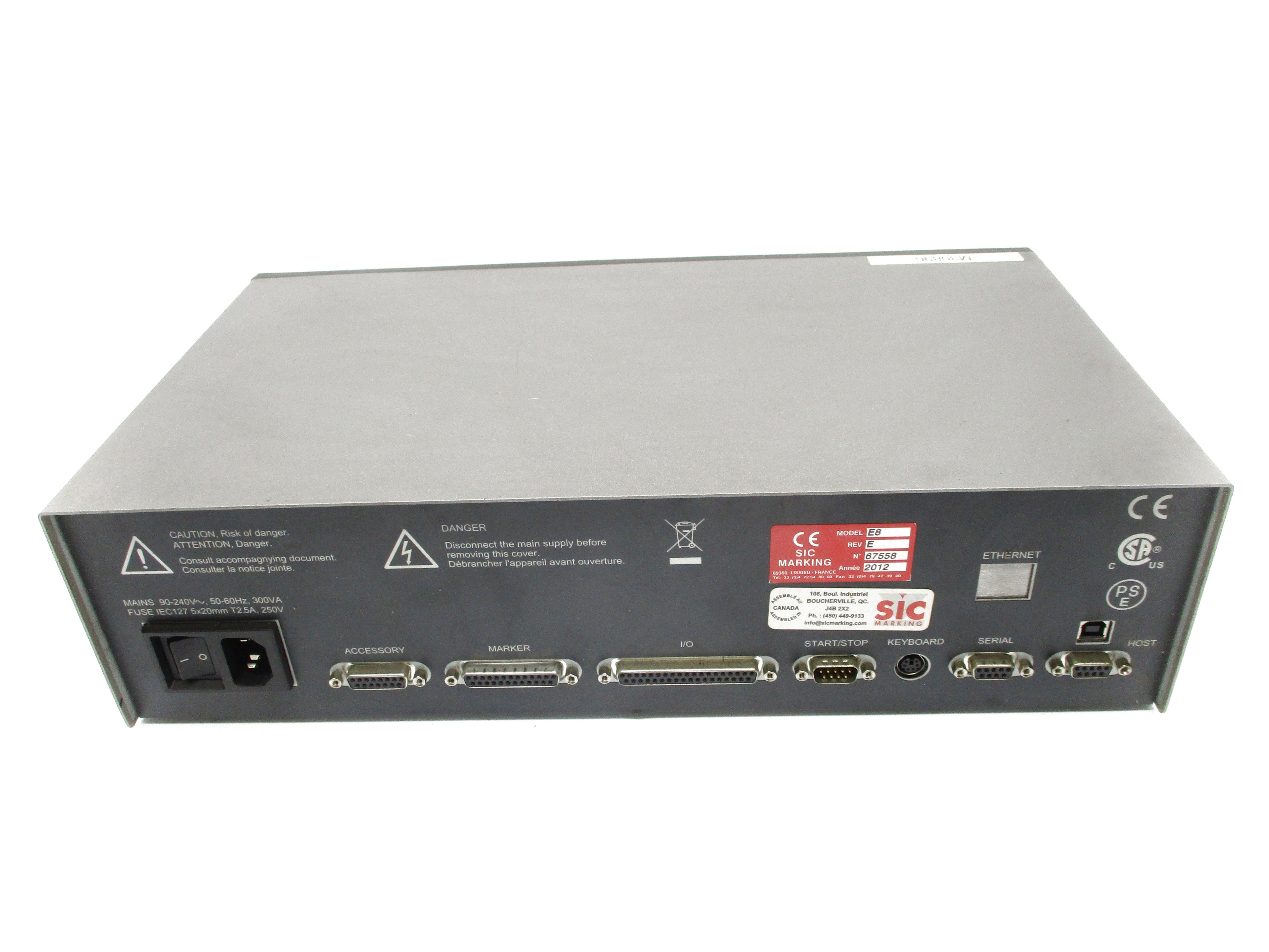 SIC MARKING E8 67558 UNMP