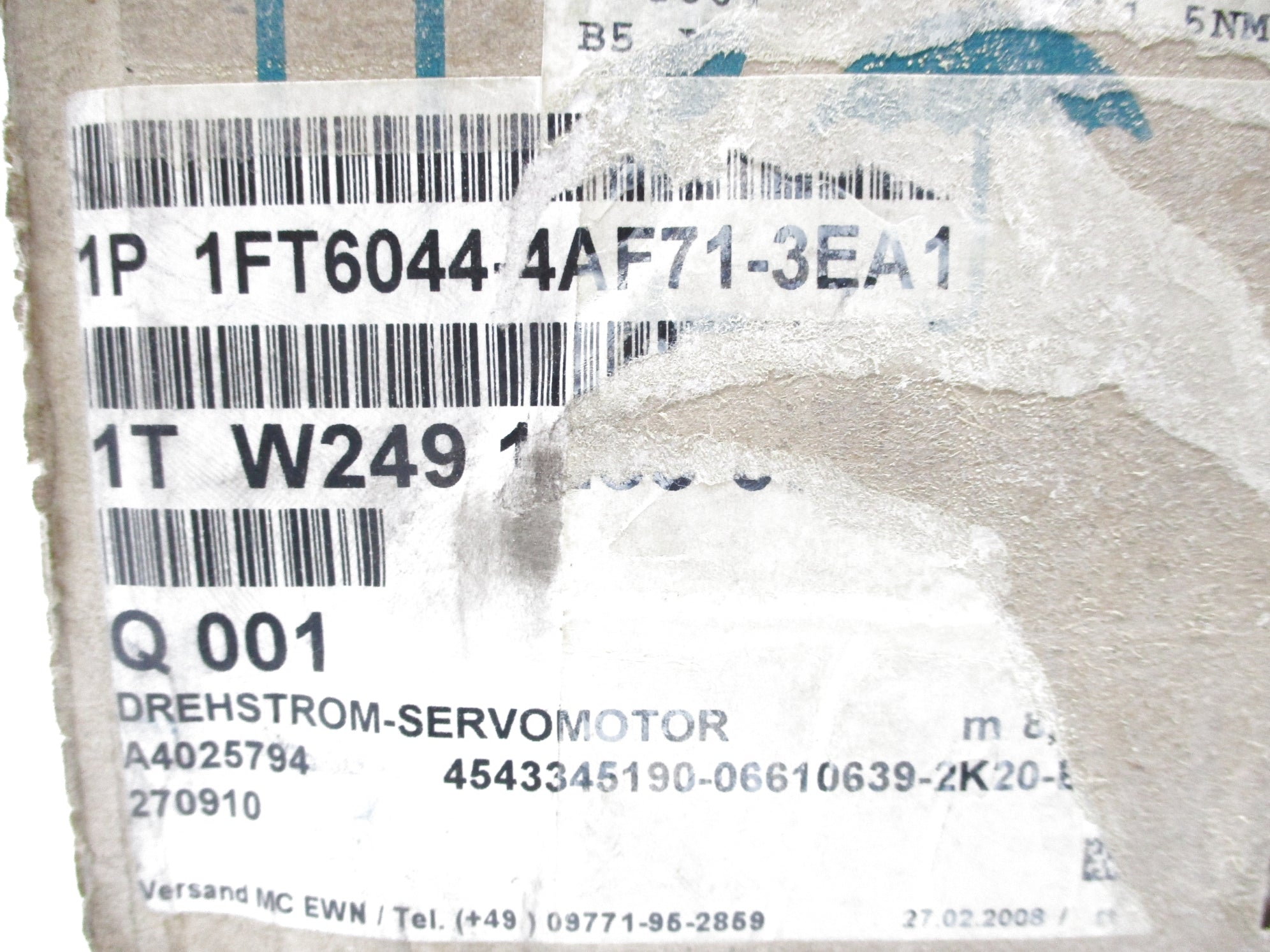 SIEMENS 1FT6044-4AF71-3EA1 NSFS