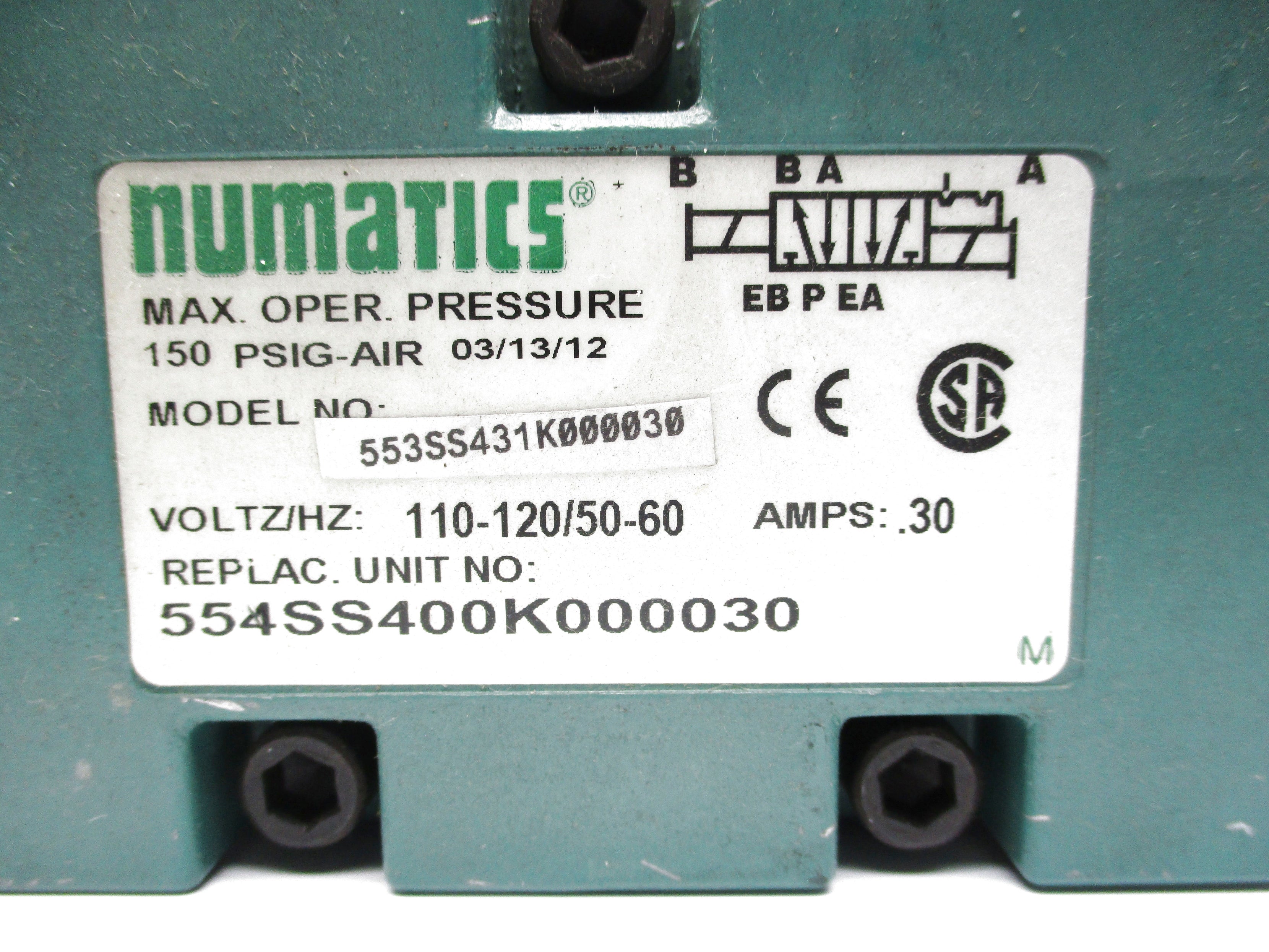 NUMATICS 553SS431K000030 NSNP