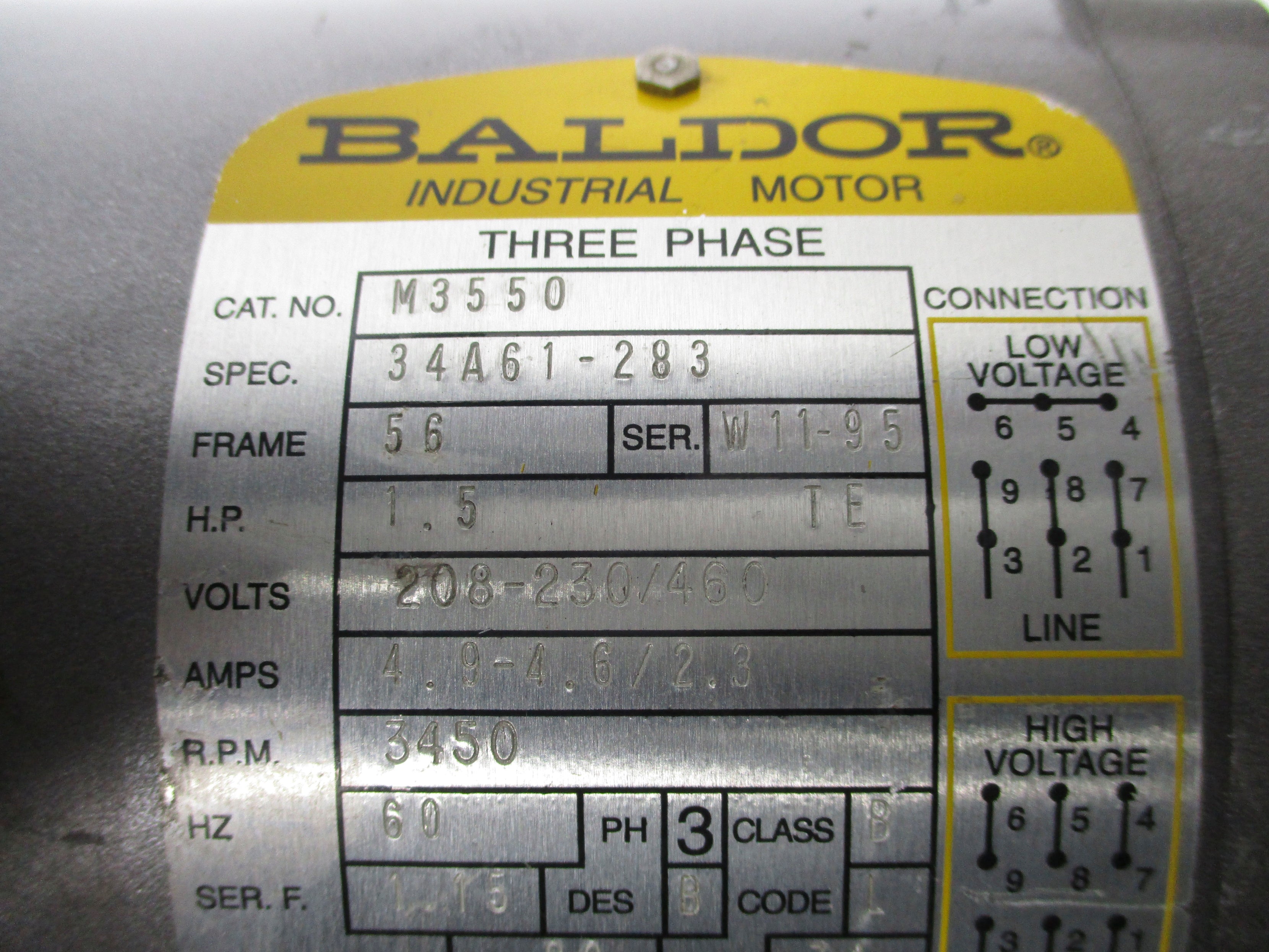 BALDOR M3550 (AS PICTURED) NSNP