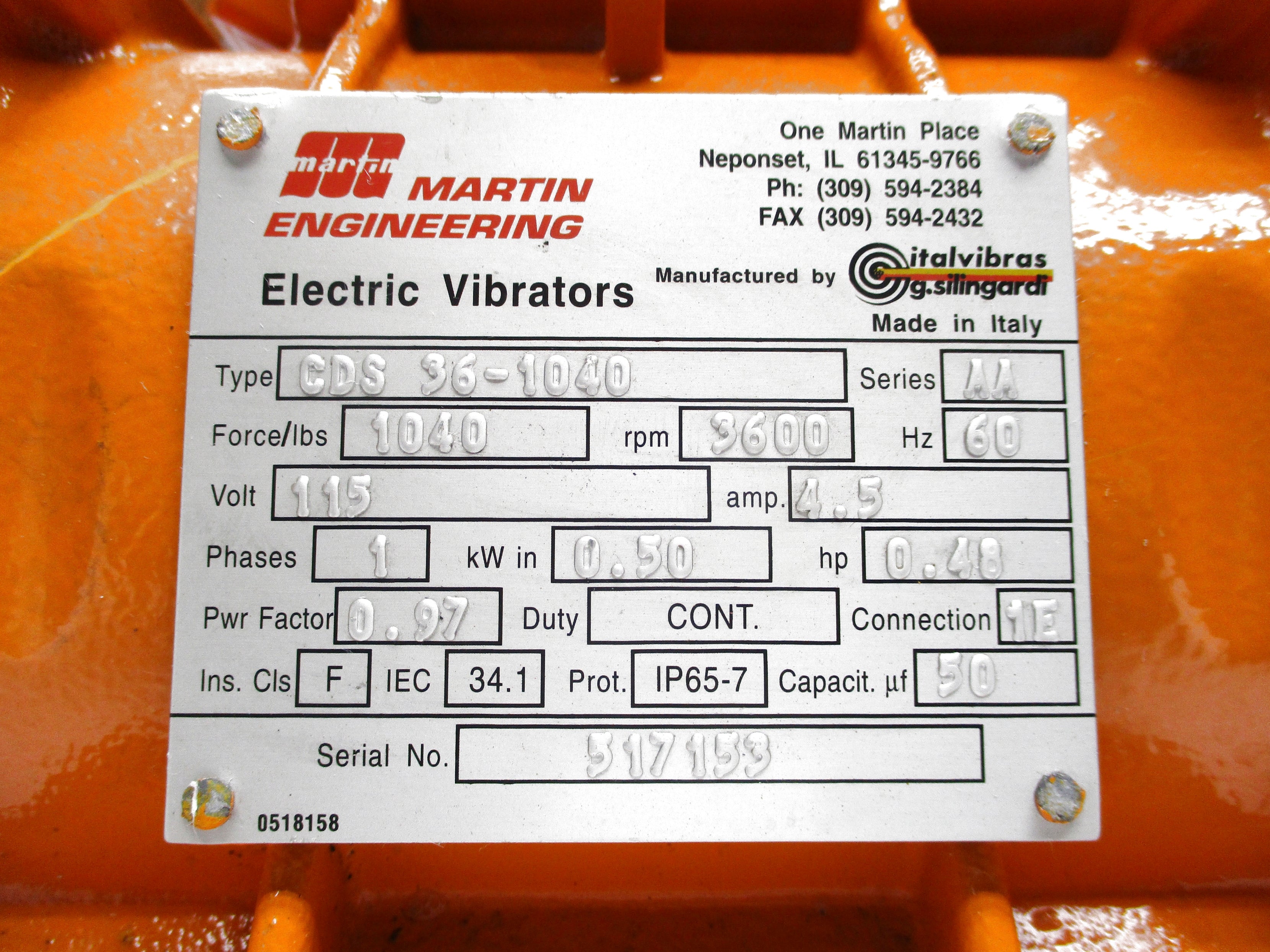 MARTIN CDS36-1040 SER. AA UNMP