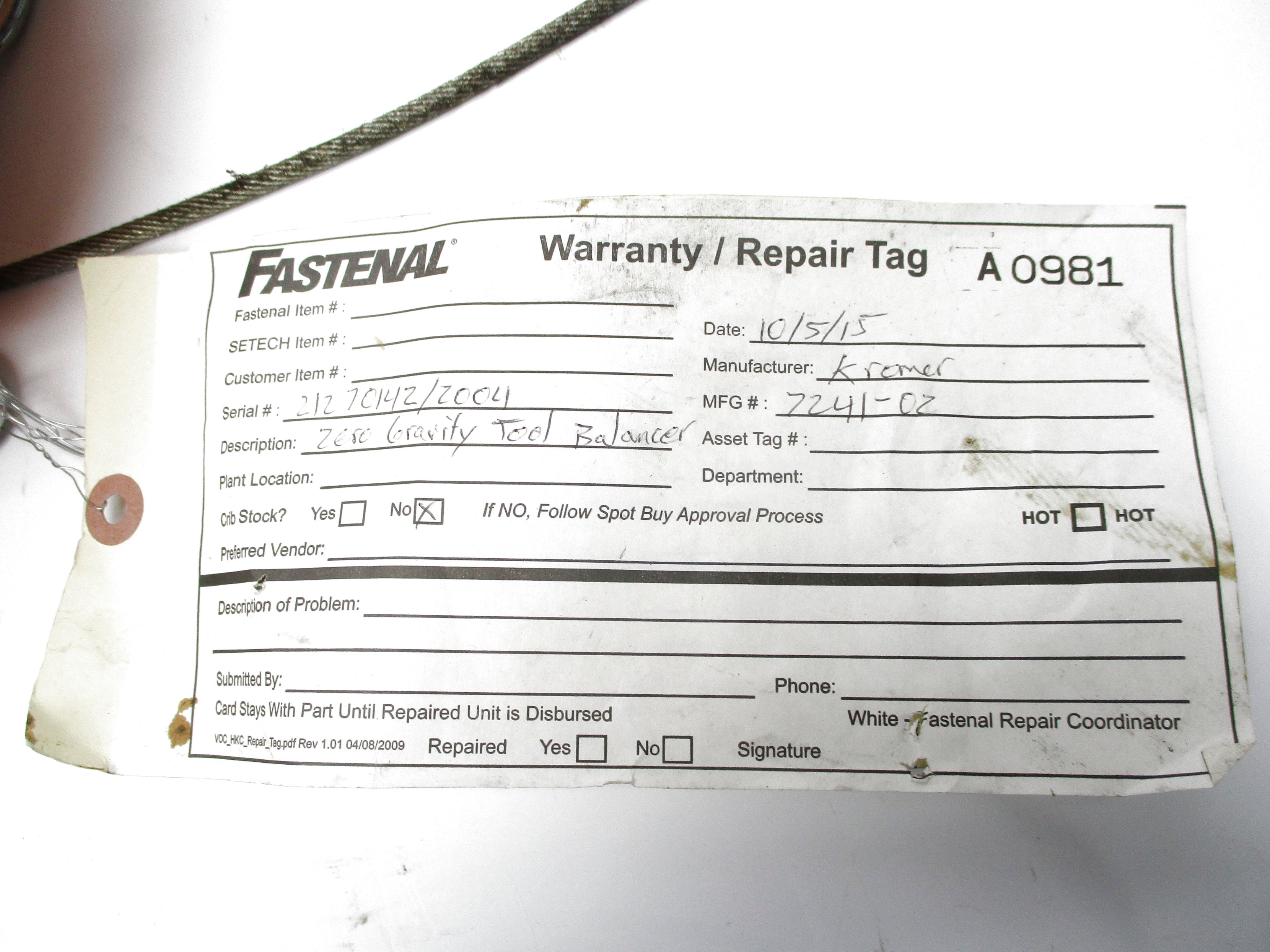 PACKERS KROMER 7241-02 REMAN