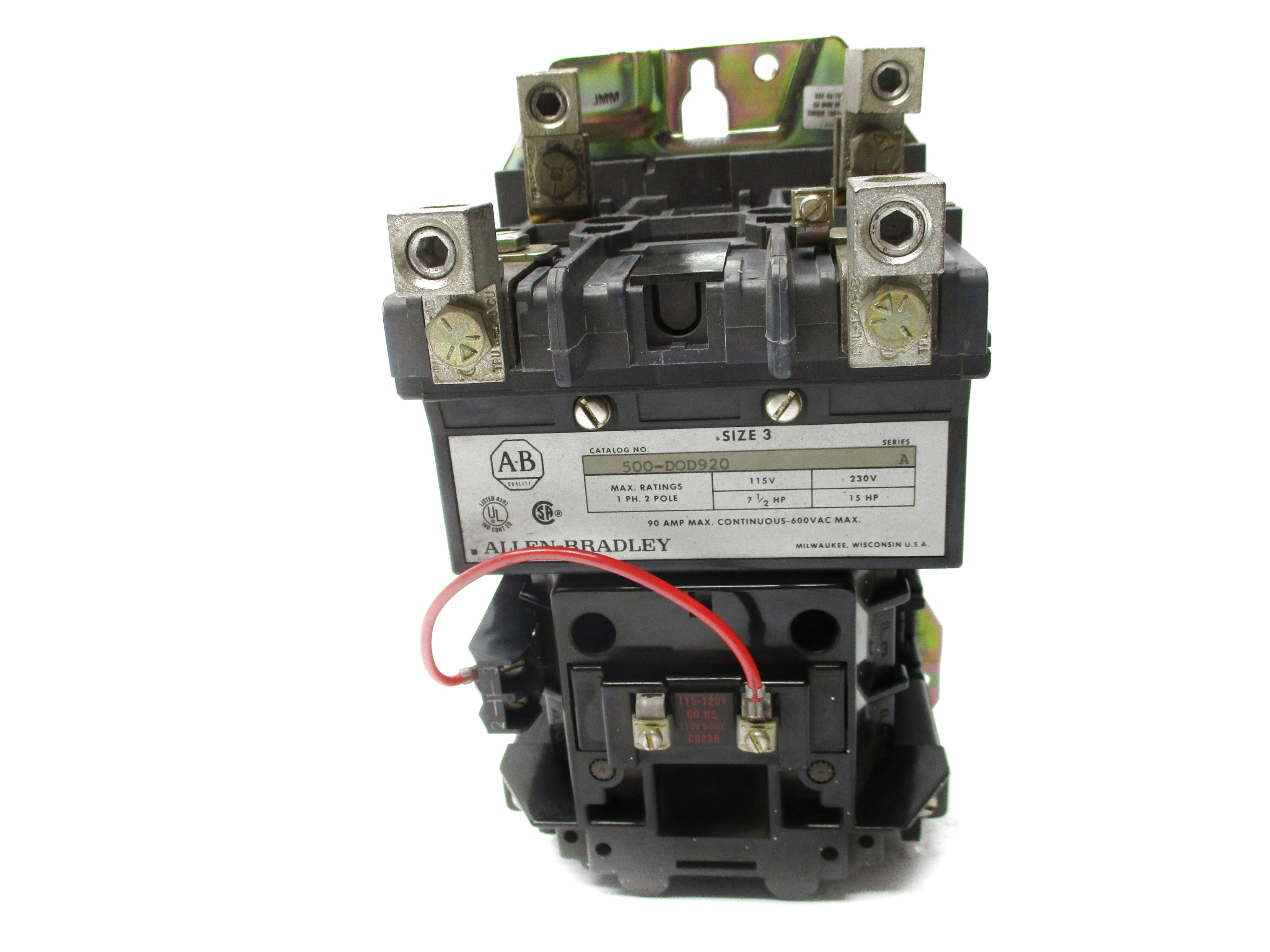 ALLEN BRADLEY 500-DOD920 SER. A 115-120V 90A NSNP