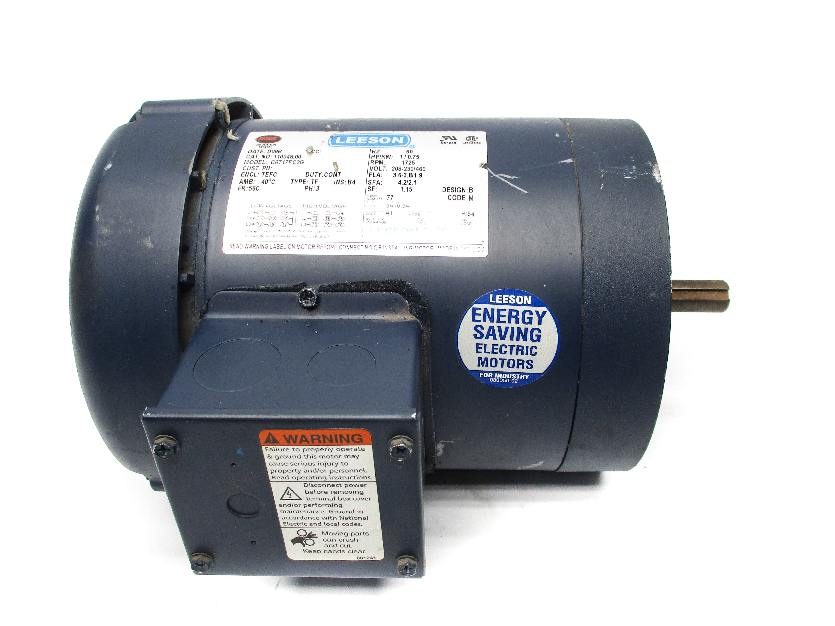 LEESON ELECTRIC 110048.00 C6T17FC2G NSNP