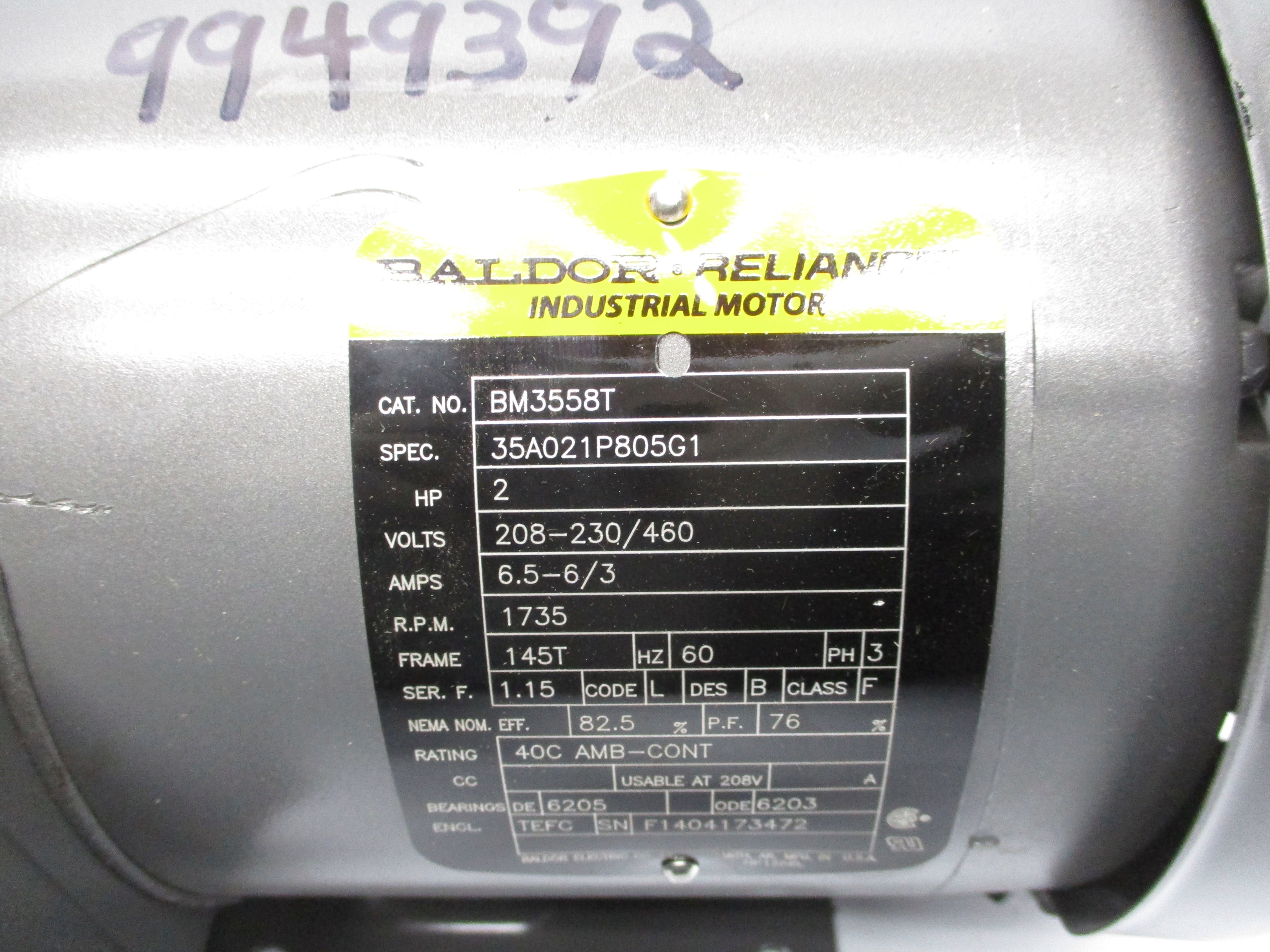 BALDOR BM3558T NSNP