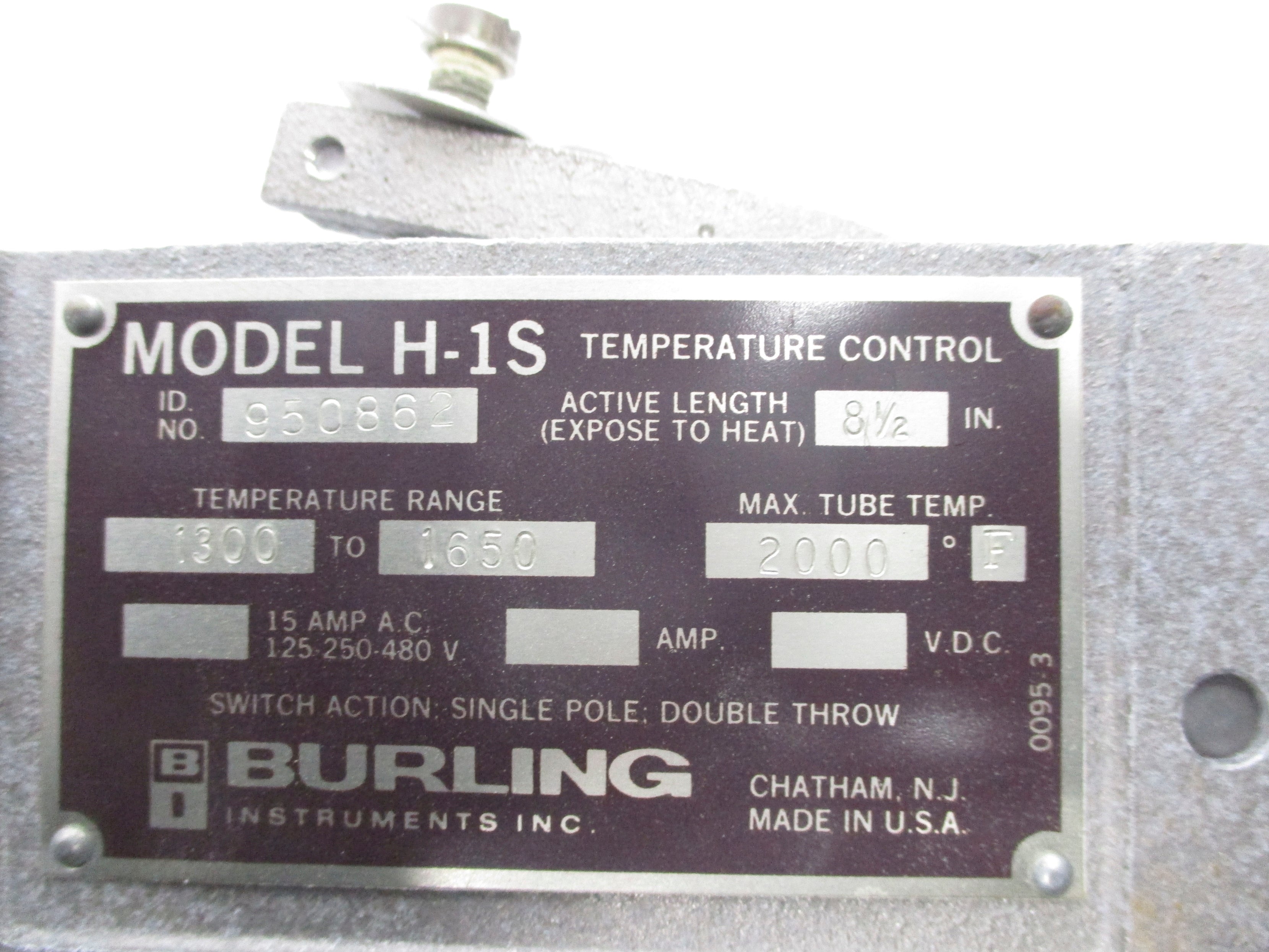 BURLING INSTRUMENTS 950862 H-1S UNMP