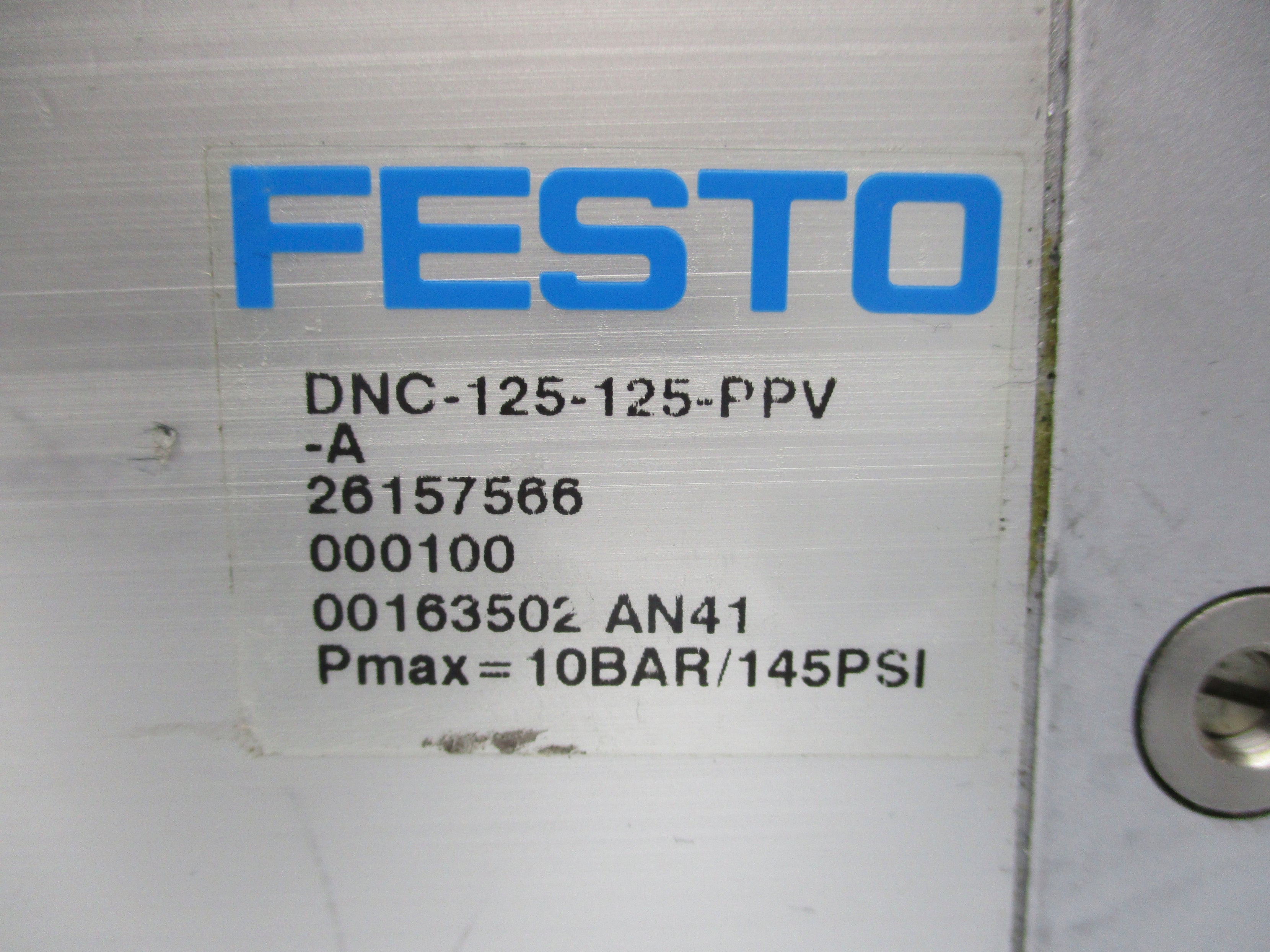 FESTO DNC-125-125-PPV-A 145 PSI NSNP