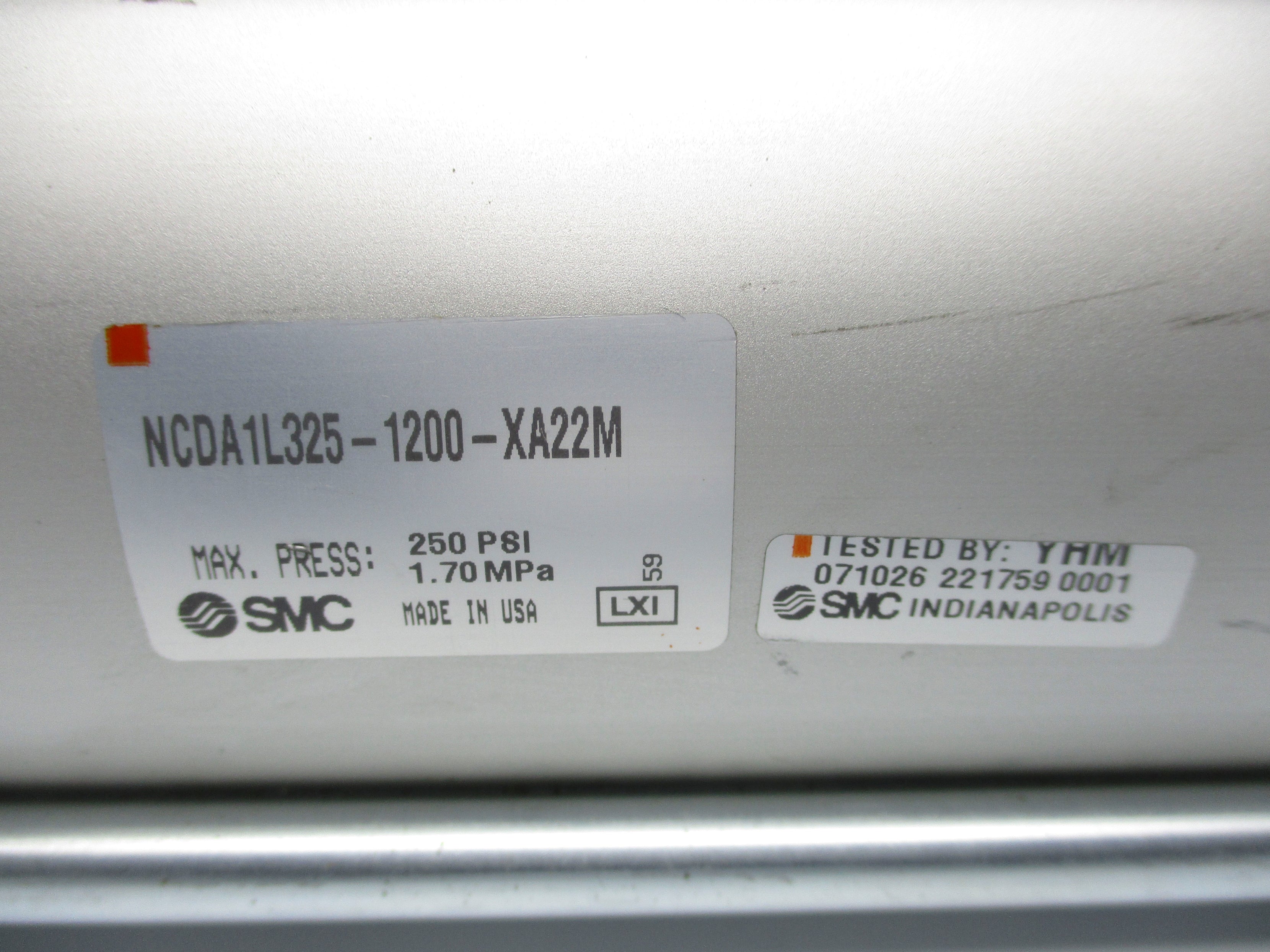 SMC NCDA1L325-1200-XA22M 250PSI NSNP