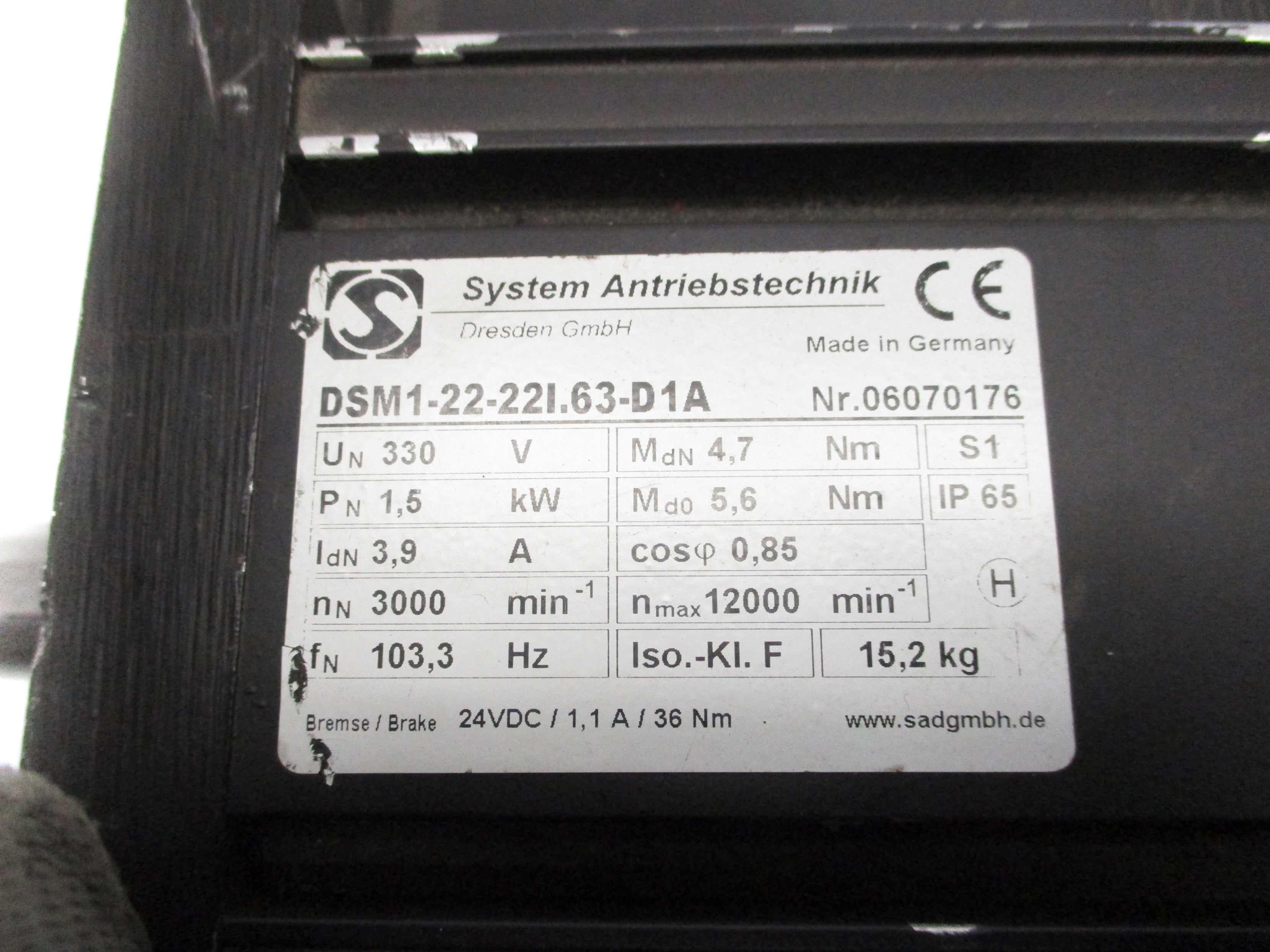 SYSTEM ANTRIEBSTECHNIK DSM1-22-22I.63-D1A NSNP