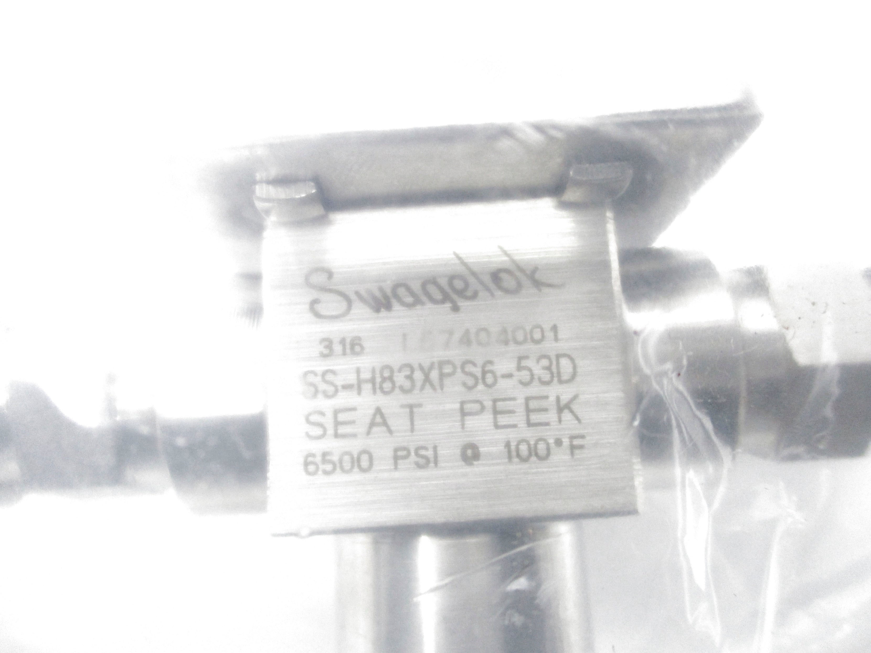 SWAGELOK SS-H83XPS6-53D 6500 PSI NSMP