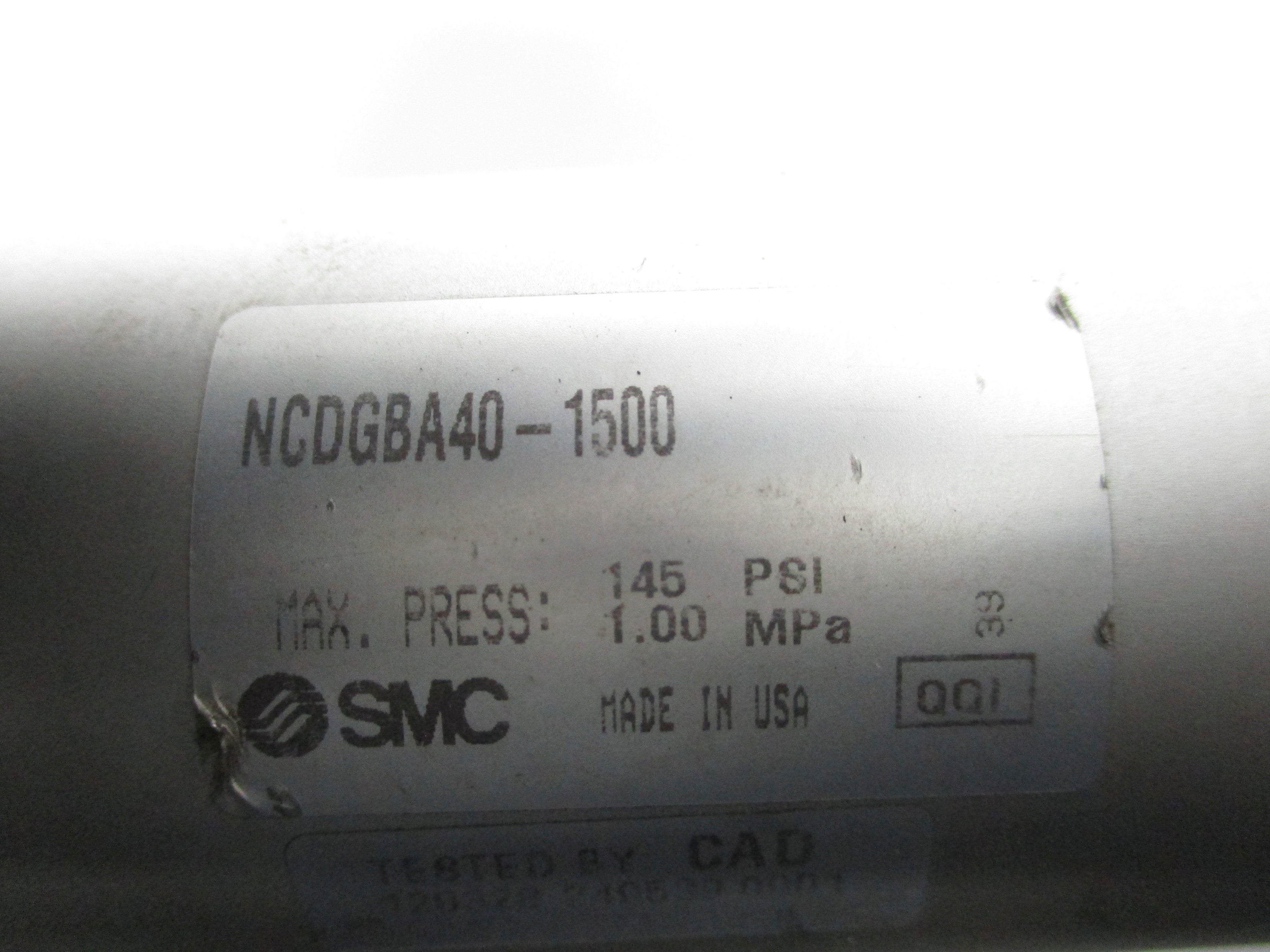 SMC NCDGBA40-1500 145 PSI UNMP